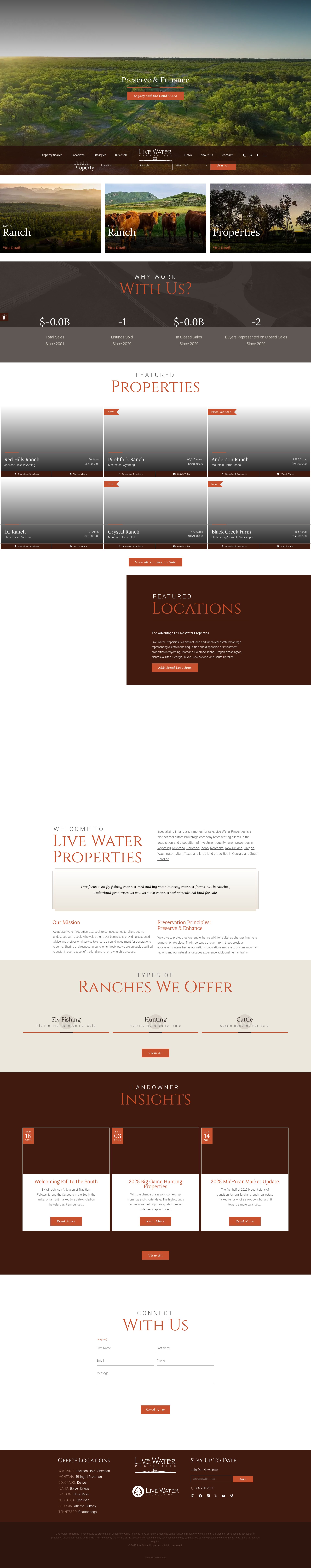 Screenshot of www.livewaterproperties.com