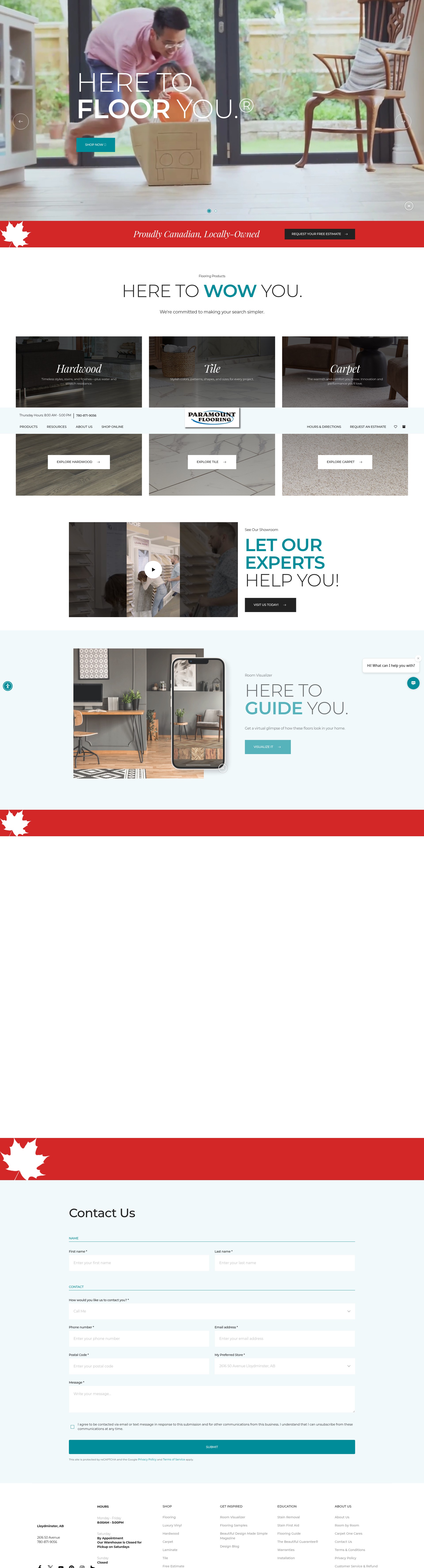 Screenshot of www.lloydparamount.ca