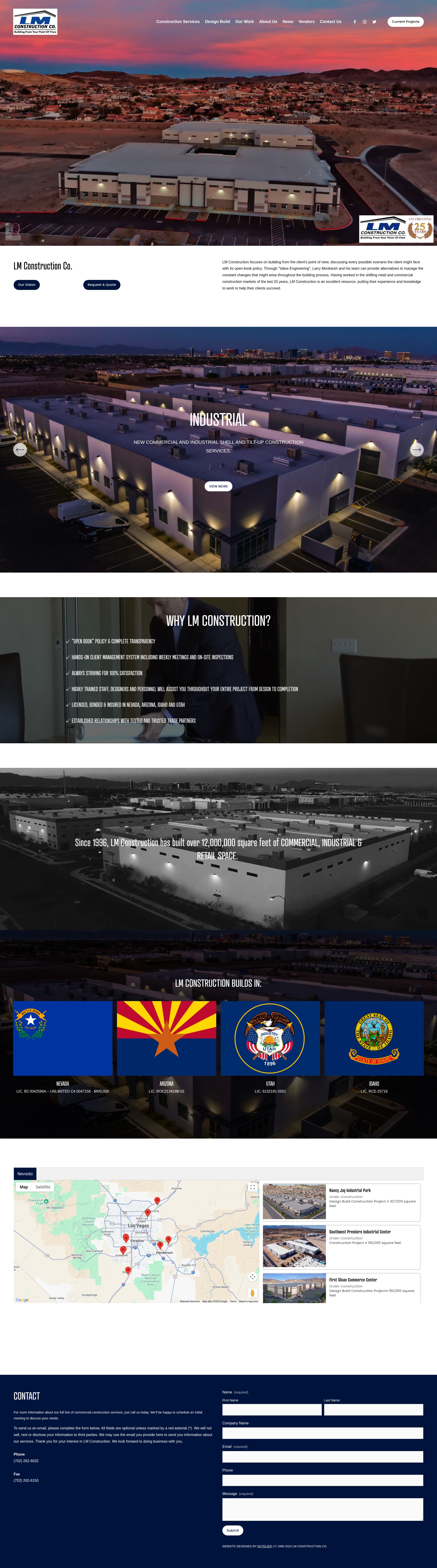 Screenshot of www.lmconstructionco.com
