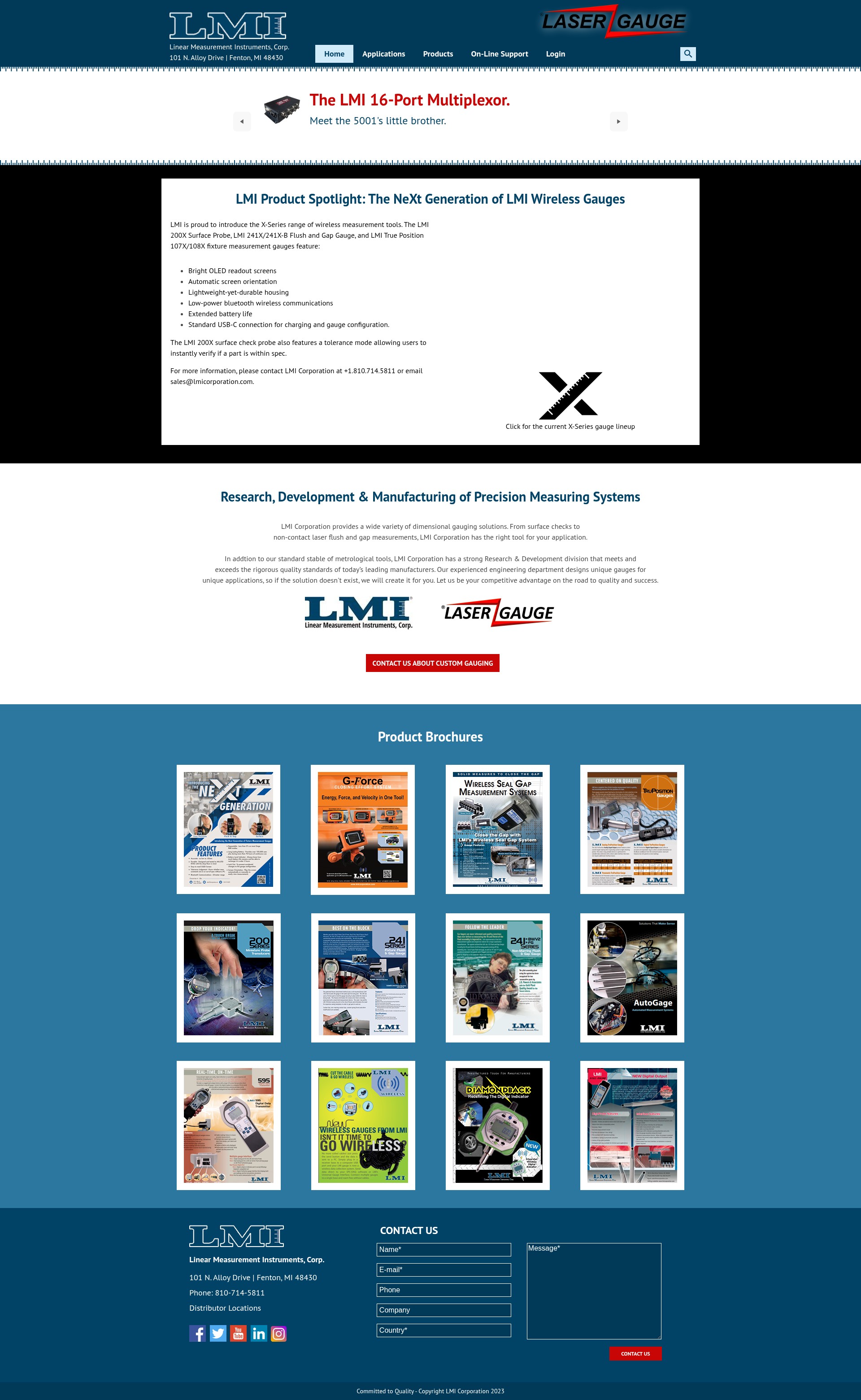Screenshot of www.lmicorporation.com