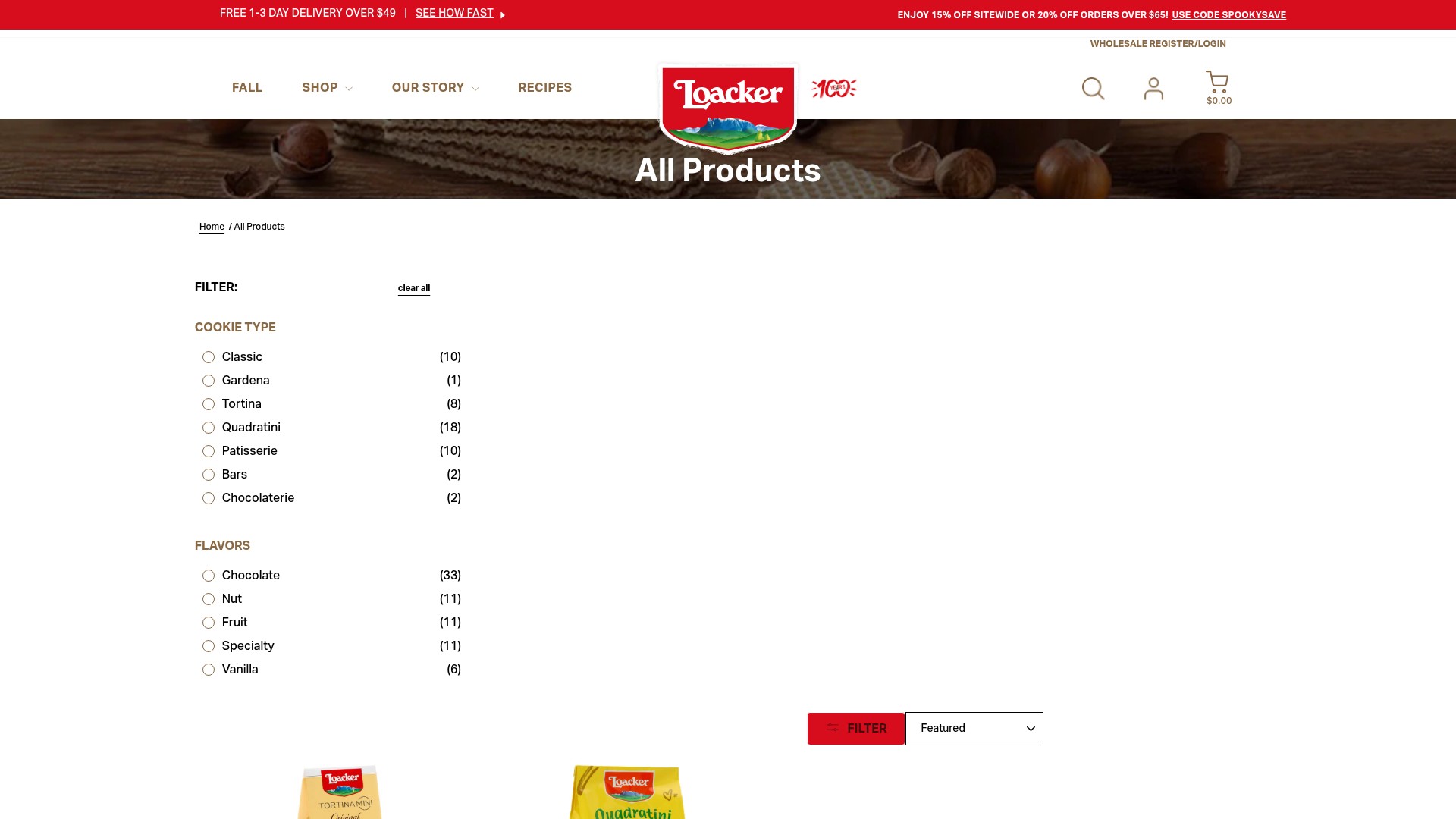 Screenshot of www.loackerusa.com