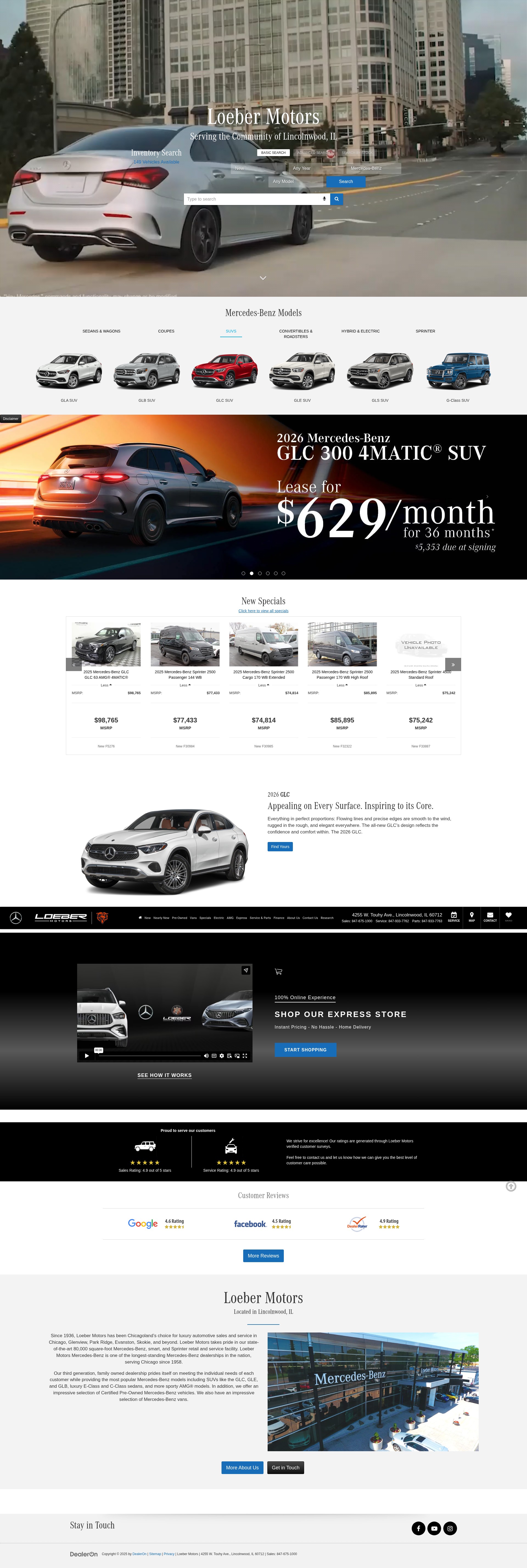 Screenshot of www.loebermercedes.com