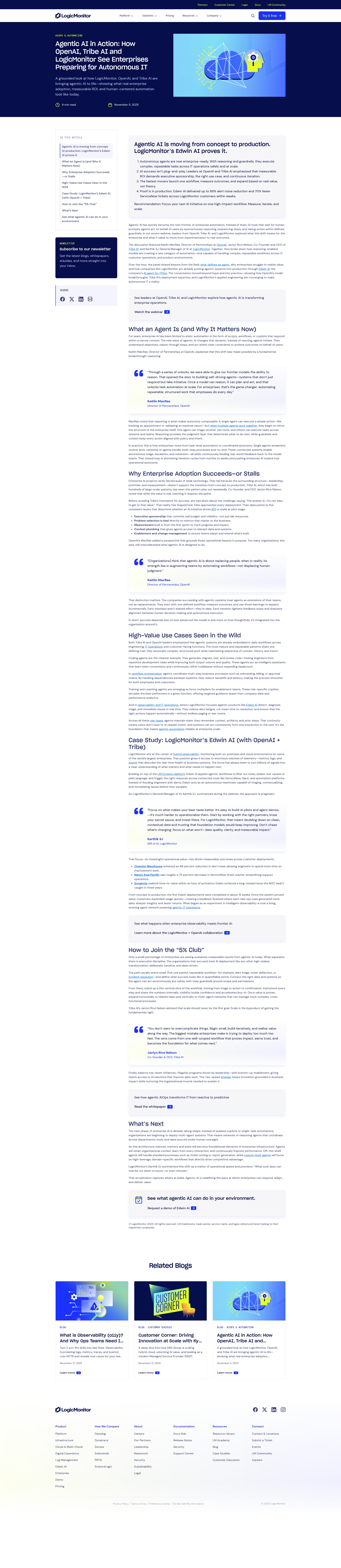 Screenshot of www.logicmonitor.com