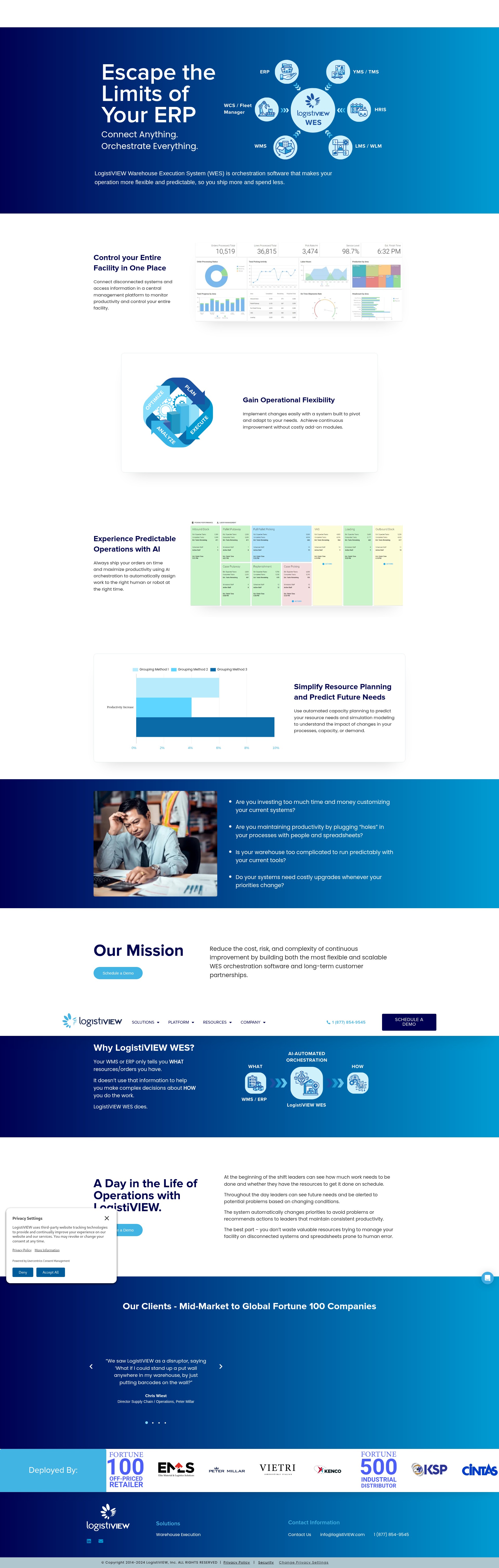 Screenshot of www.logistiview.com