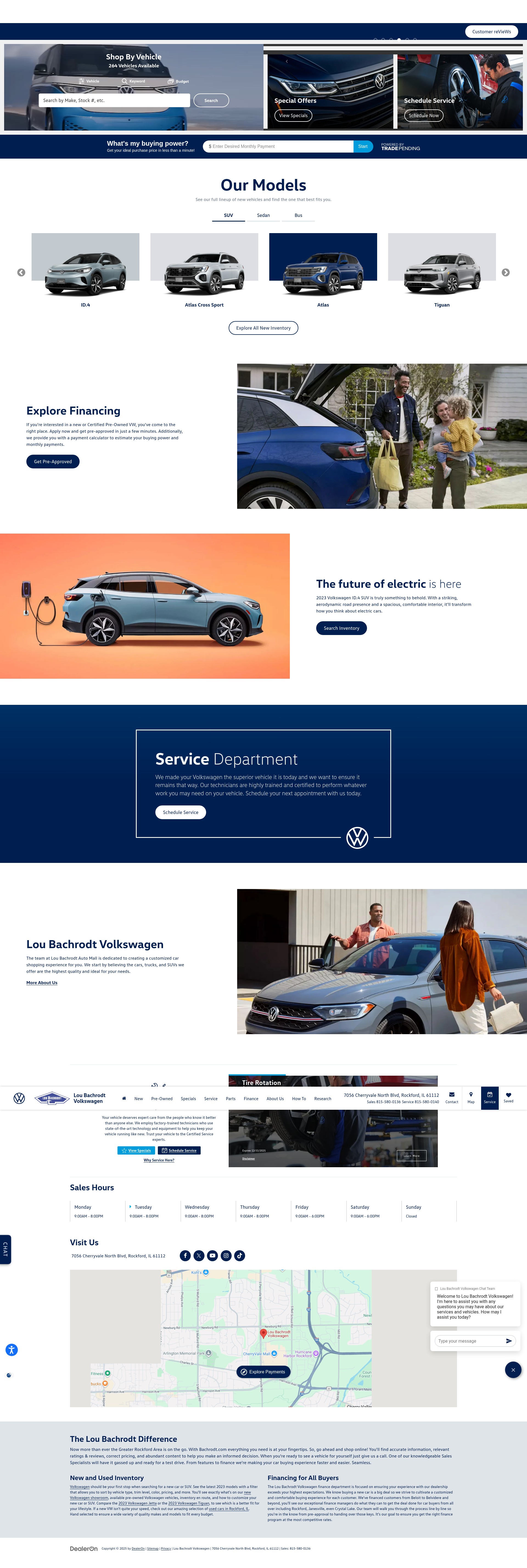 Screenshot of www.loubachrodtvw.com