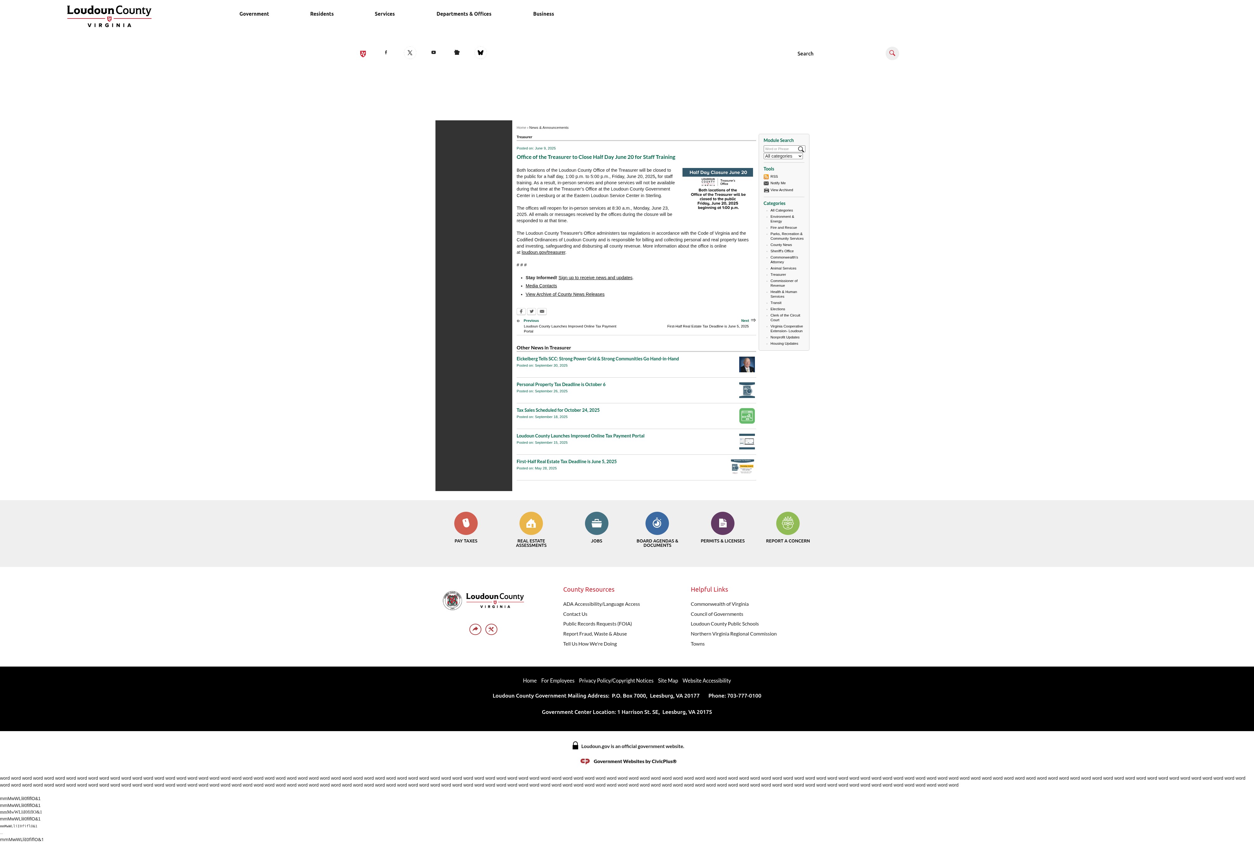 Screenshot of www.loudoun.gov
