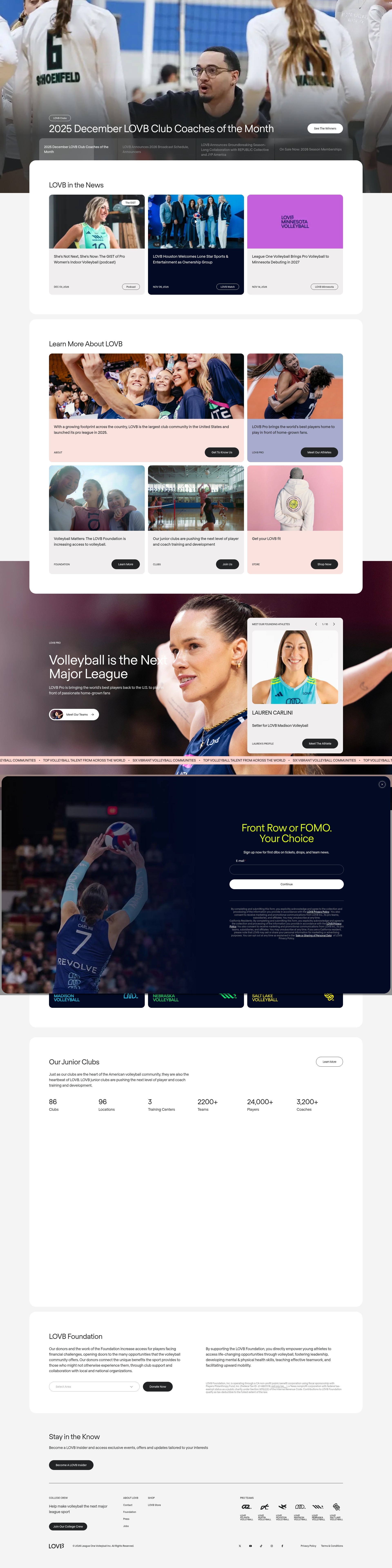 Screenshot of www.lovb.com