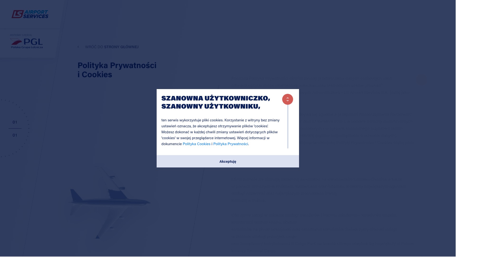 Screenshot of www.lsas.aero