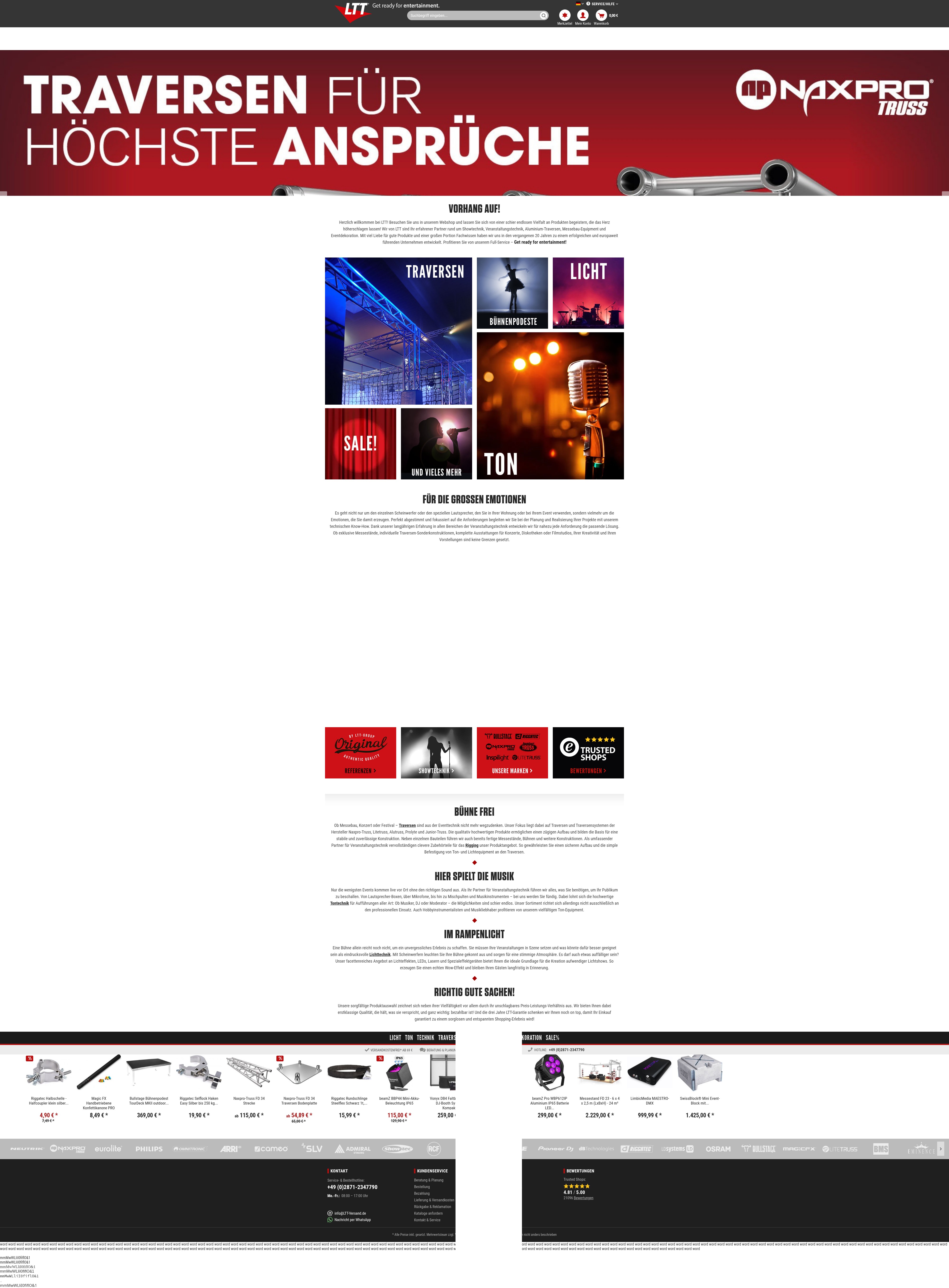 Screenshot of www.ltt-versand.de