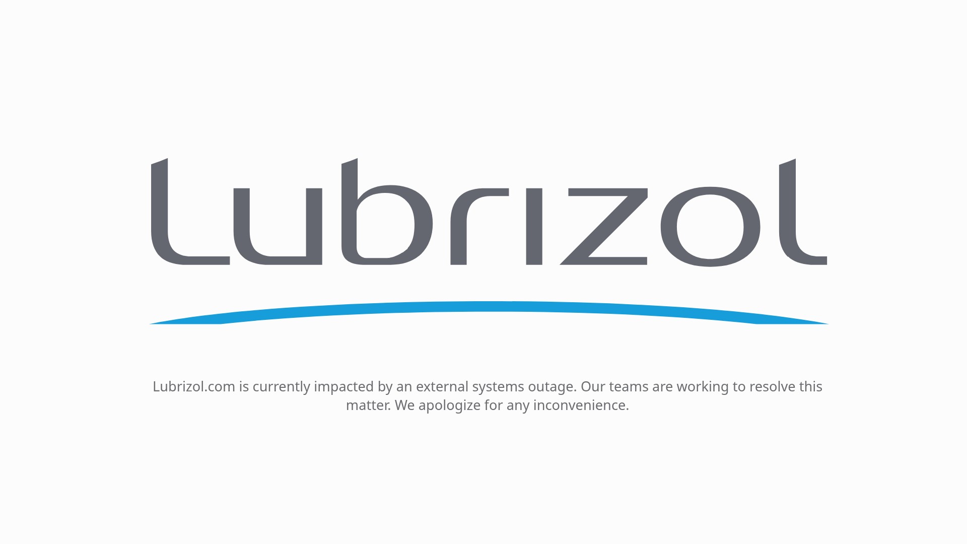 Screenshot of www.lubrizol.com