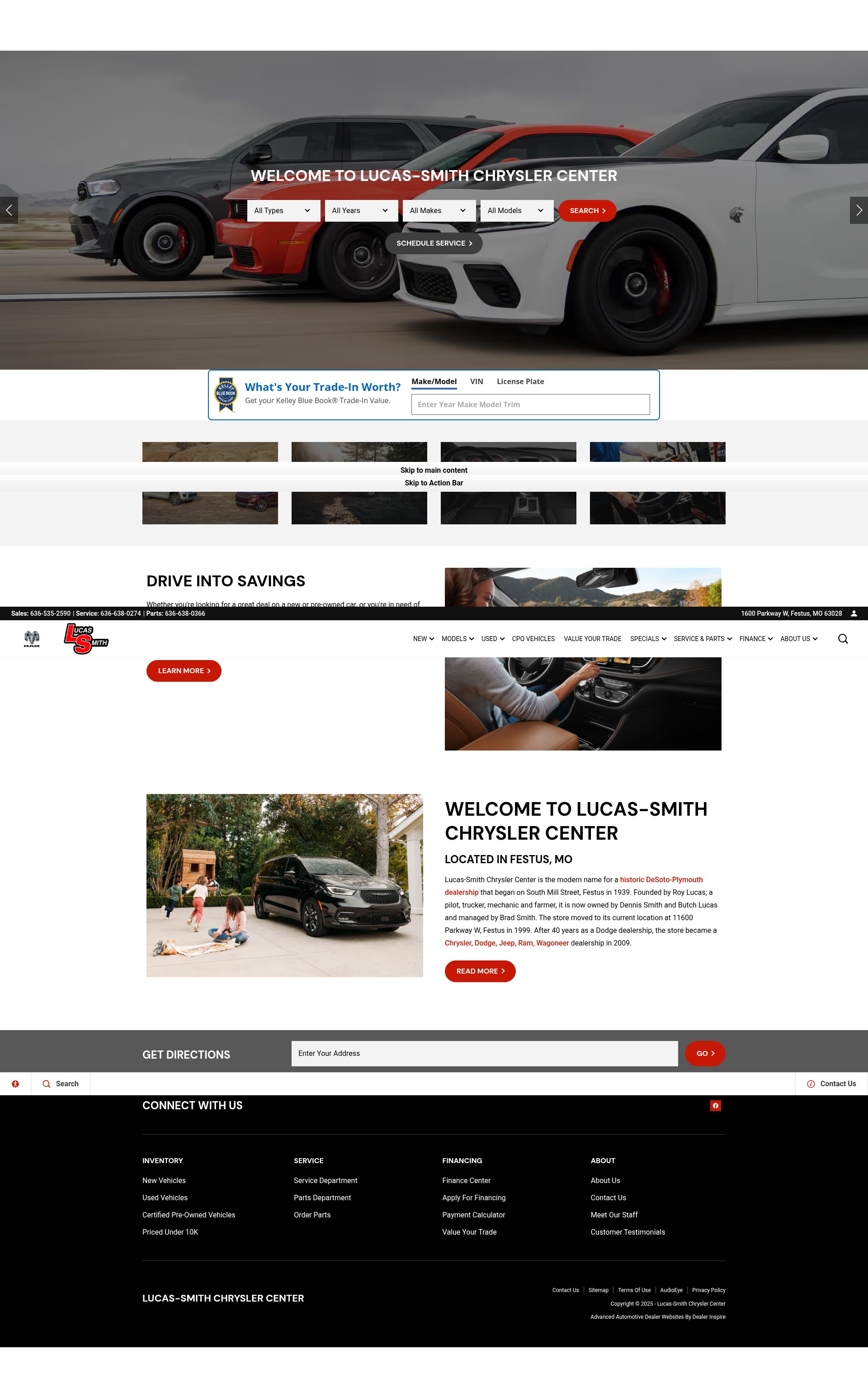 Screenshot of www.lucassmithdodge.net