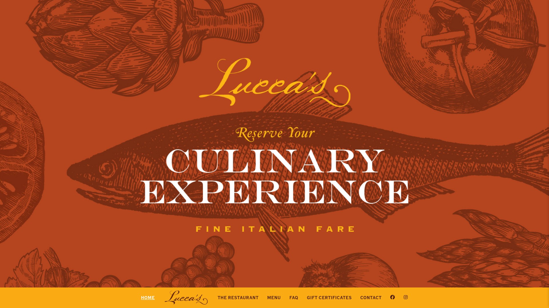 Screenshot of www.luccasitalian.com