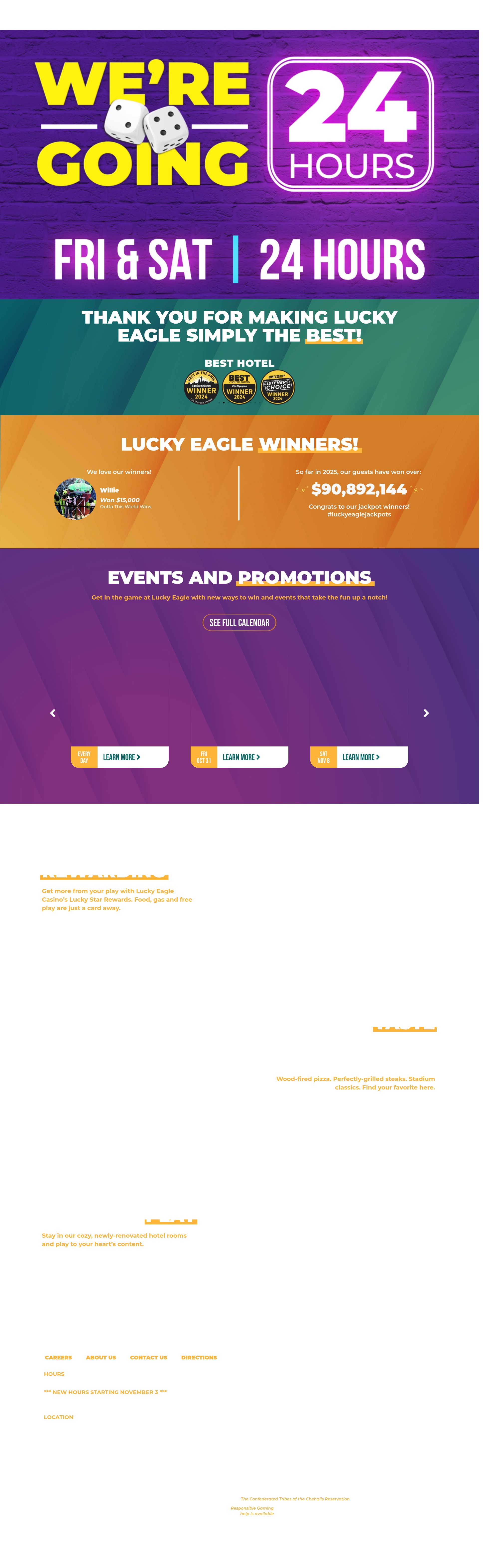 Screenshot of www.luckyeagle.com