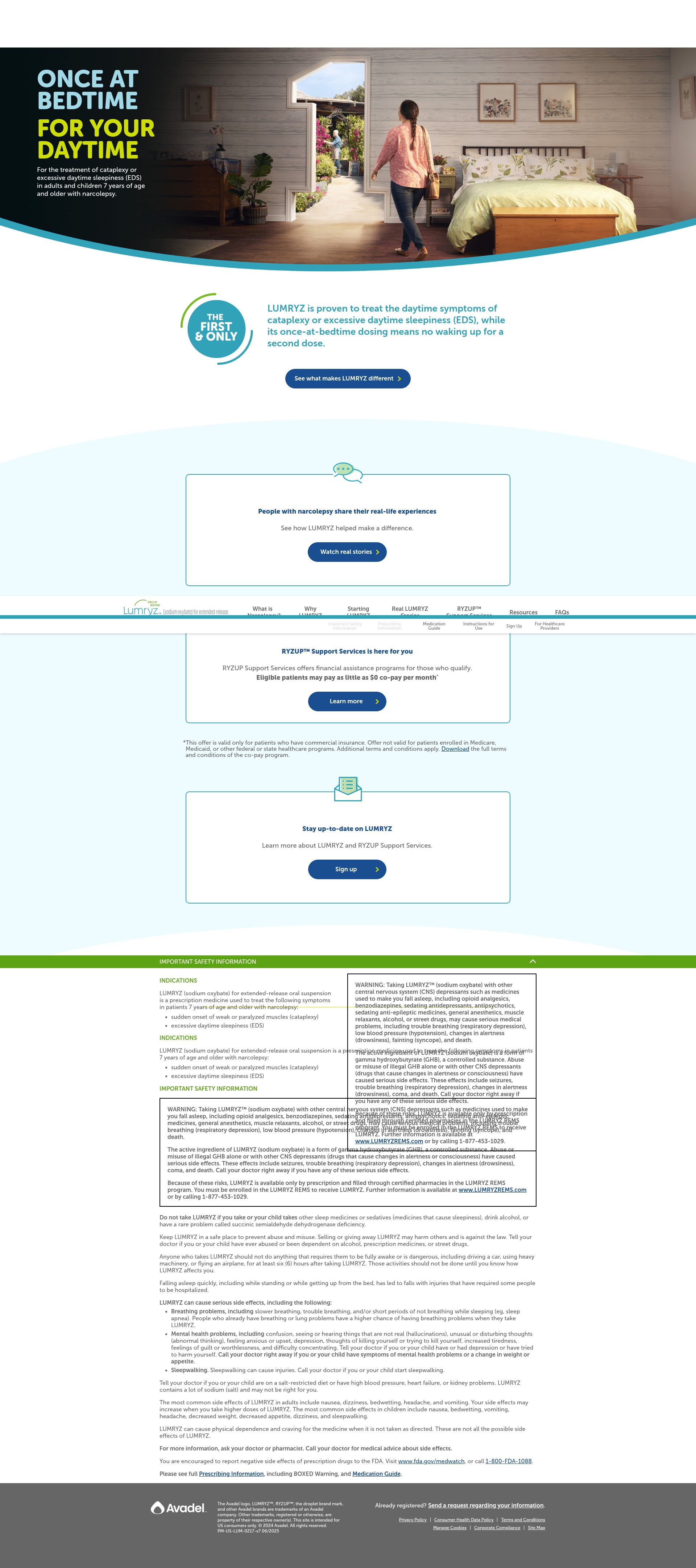 Screenshot of www.lumryz.com