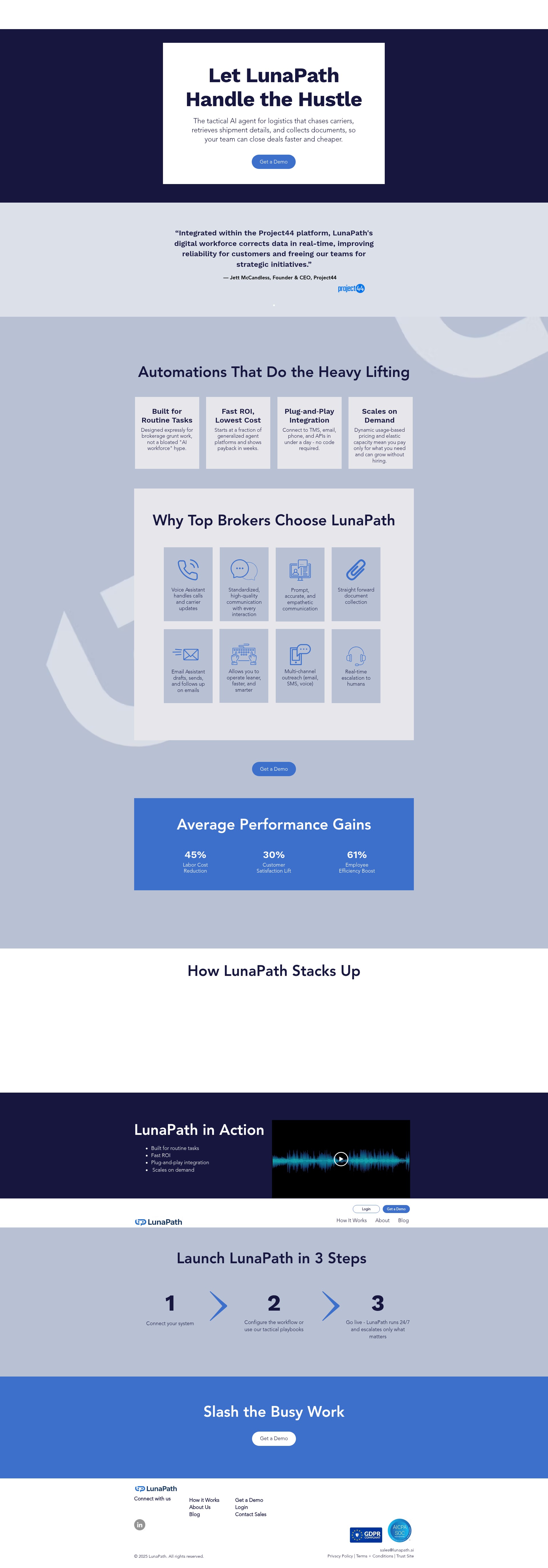 Screenshot of www.lunapath.ai