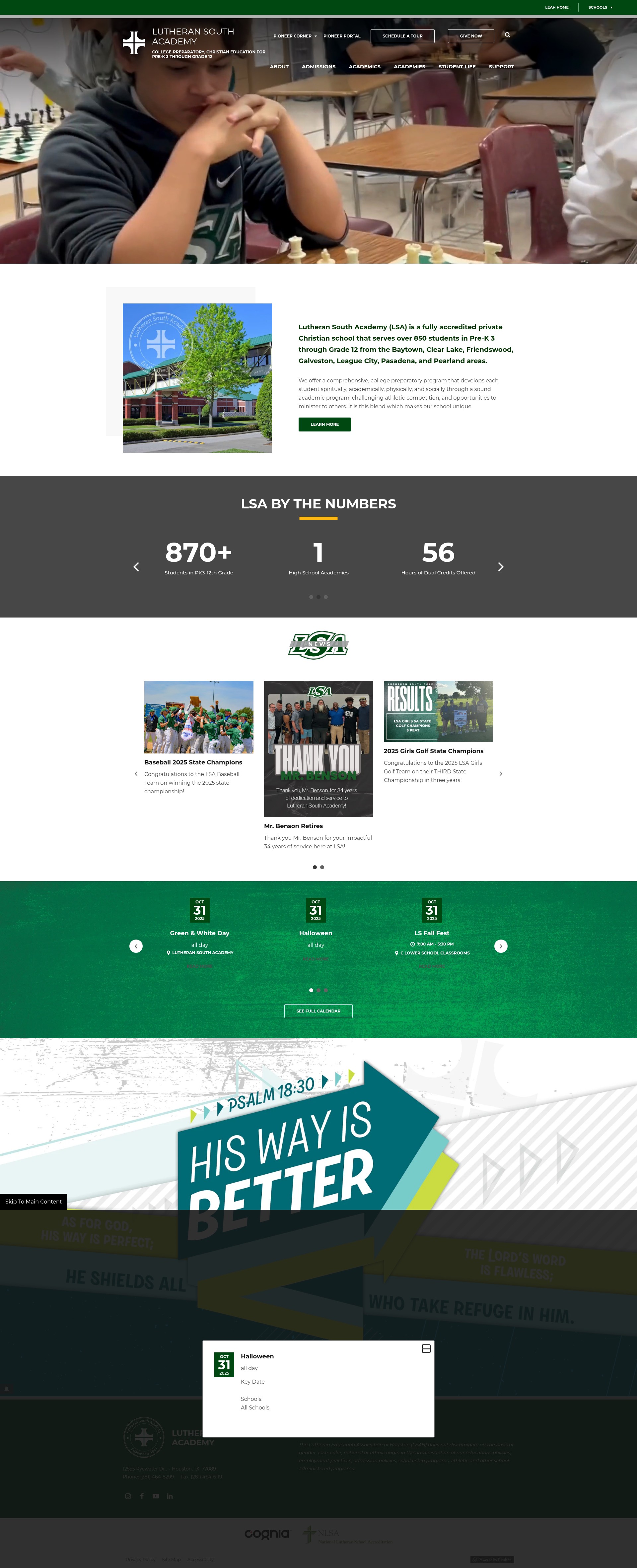 Screenshot of www.lutheransouth.org