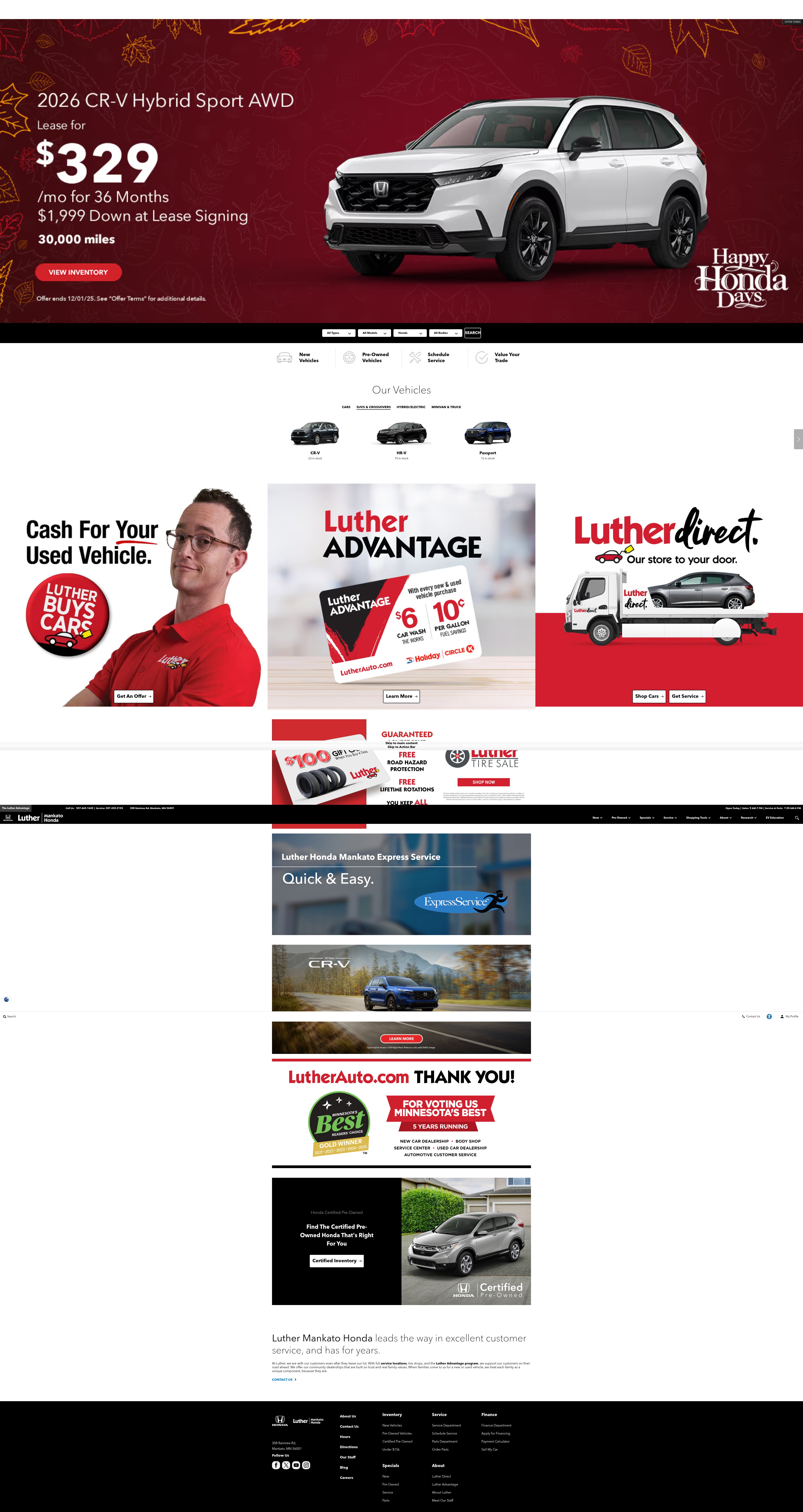 Screenshot of www.luthermankatohonda.com