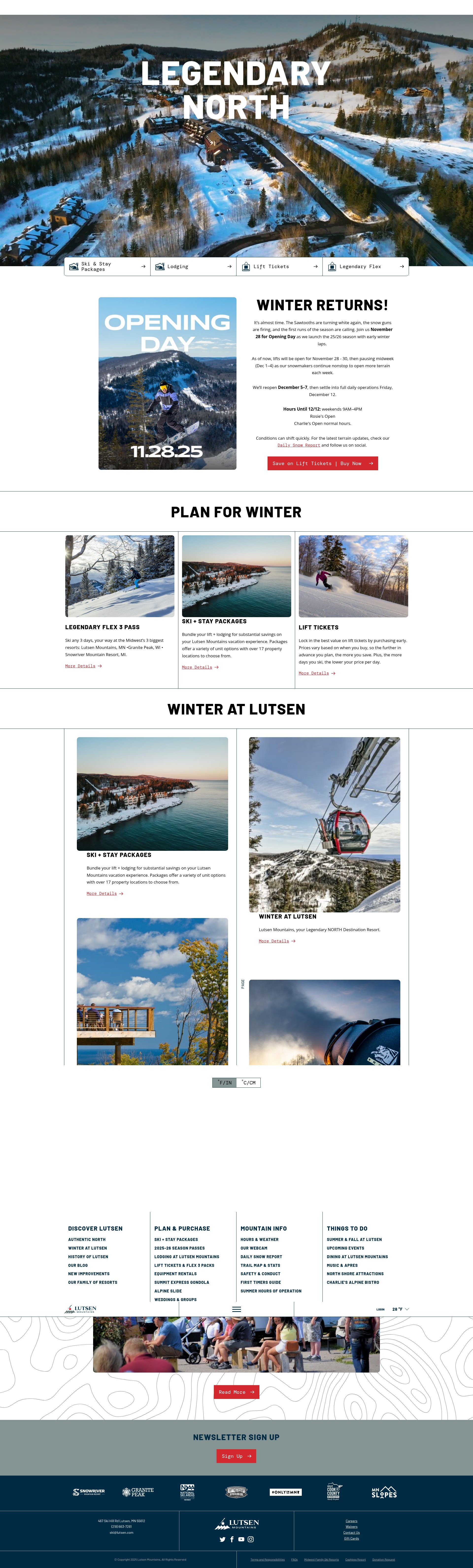 Screenshot of www.lutsen.com