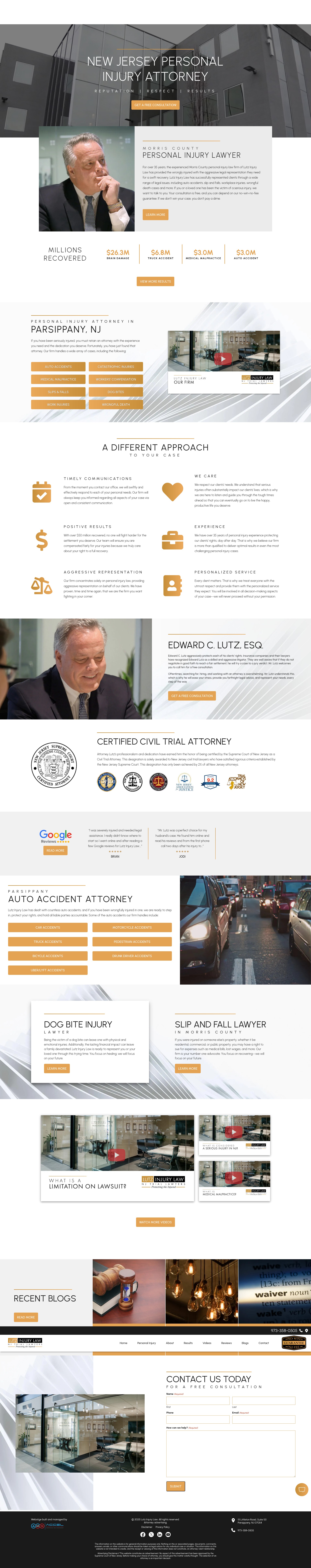 Screenshot of www.lutzlegal.com
