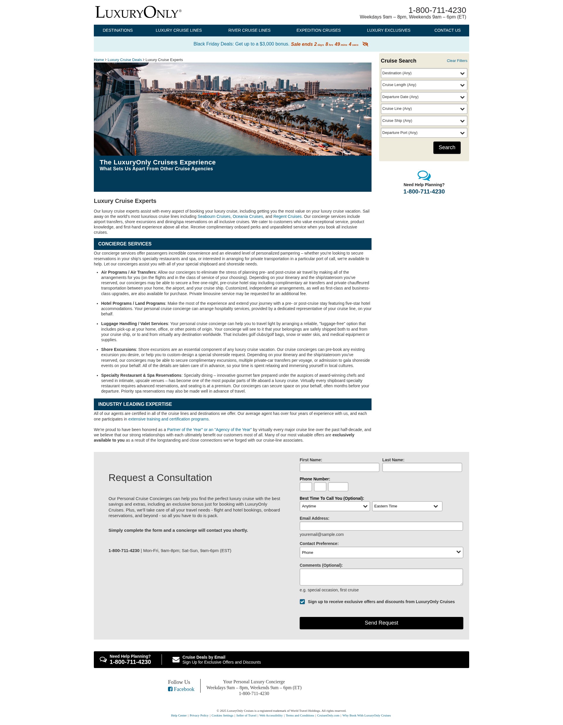 Screenshot of www.luxuryonly.com