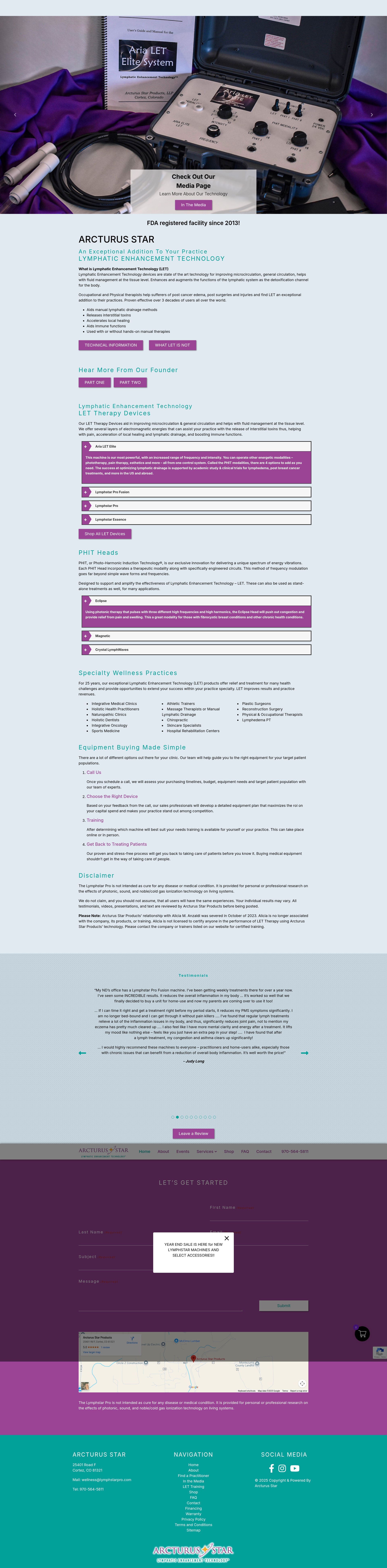 Screenshot of www.lymphstarpro.com