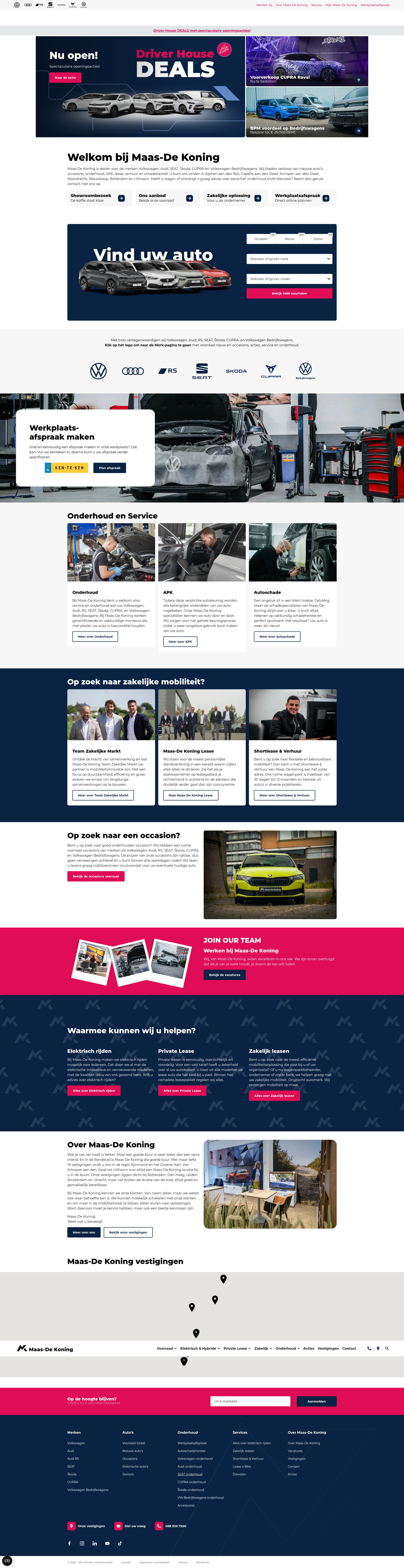 Screenshot of www.maasdekoning.nl