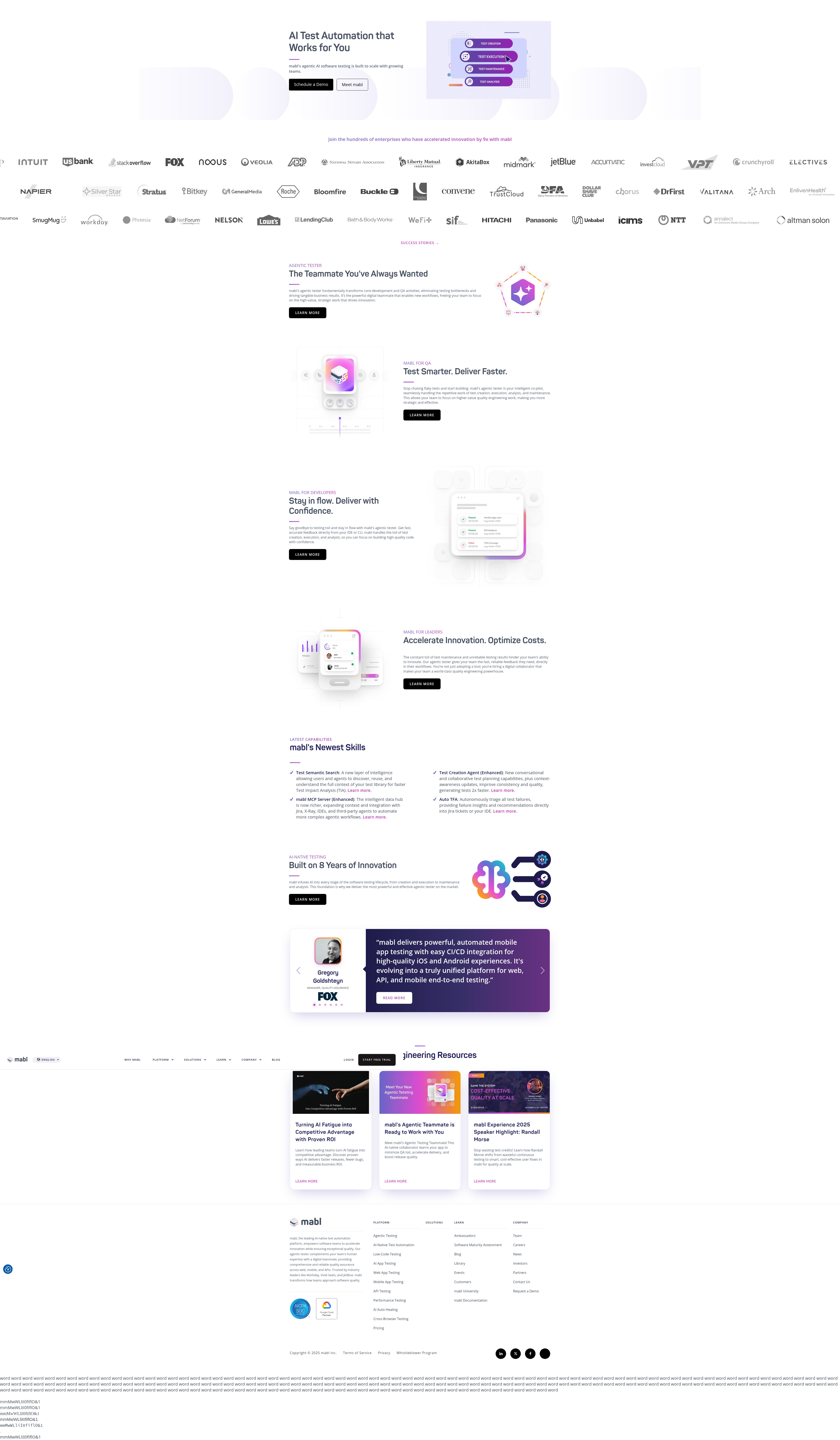 Screenshot of www.mabl.com