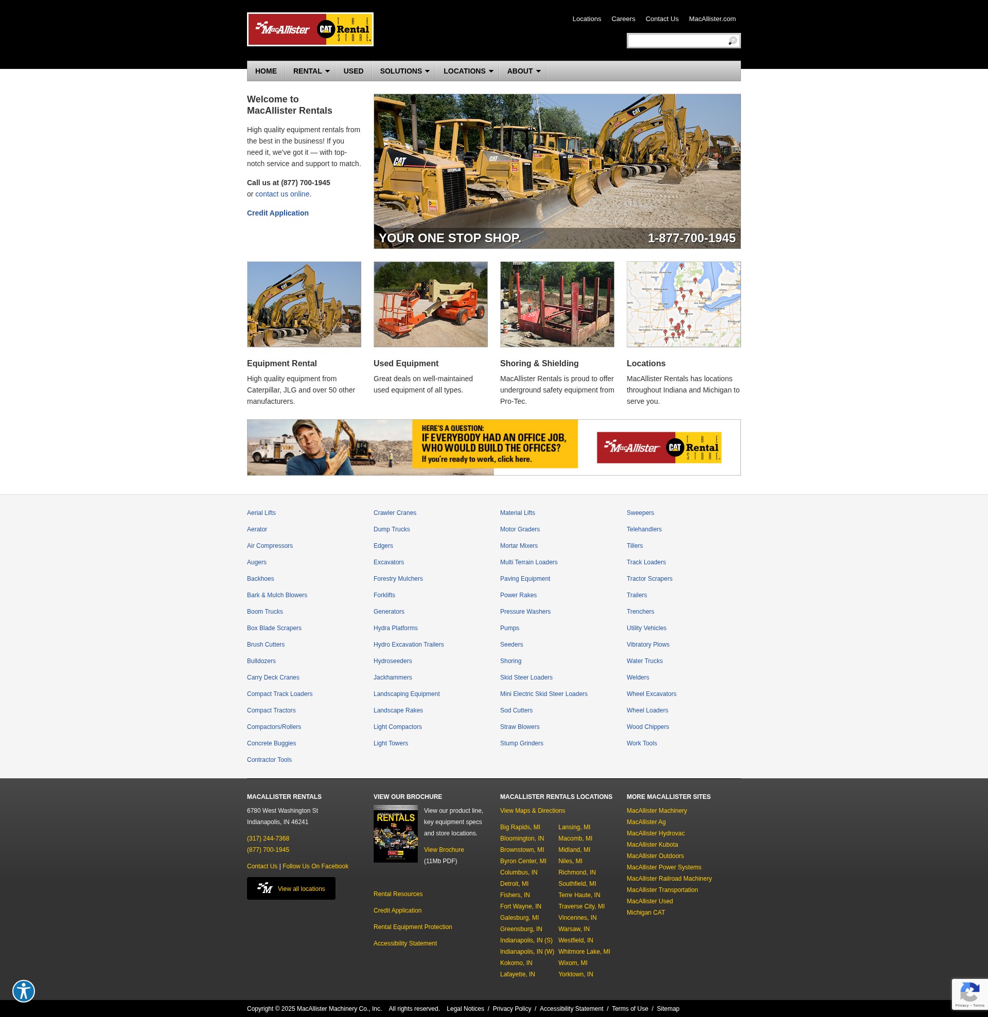 Screenshot of www.macallisterrentals.com