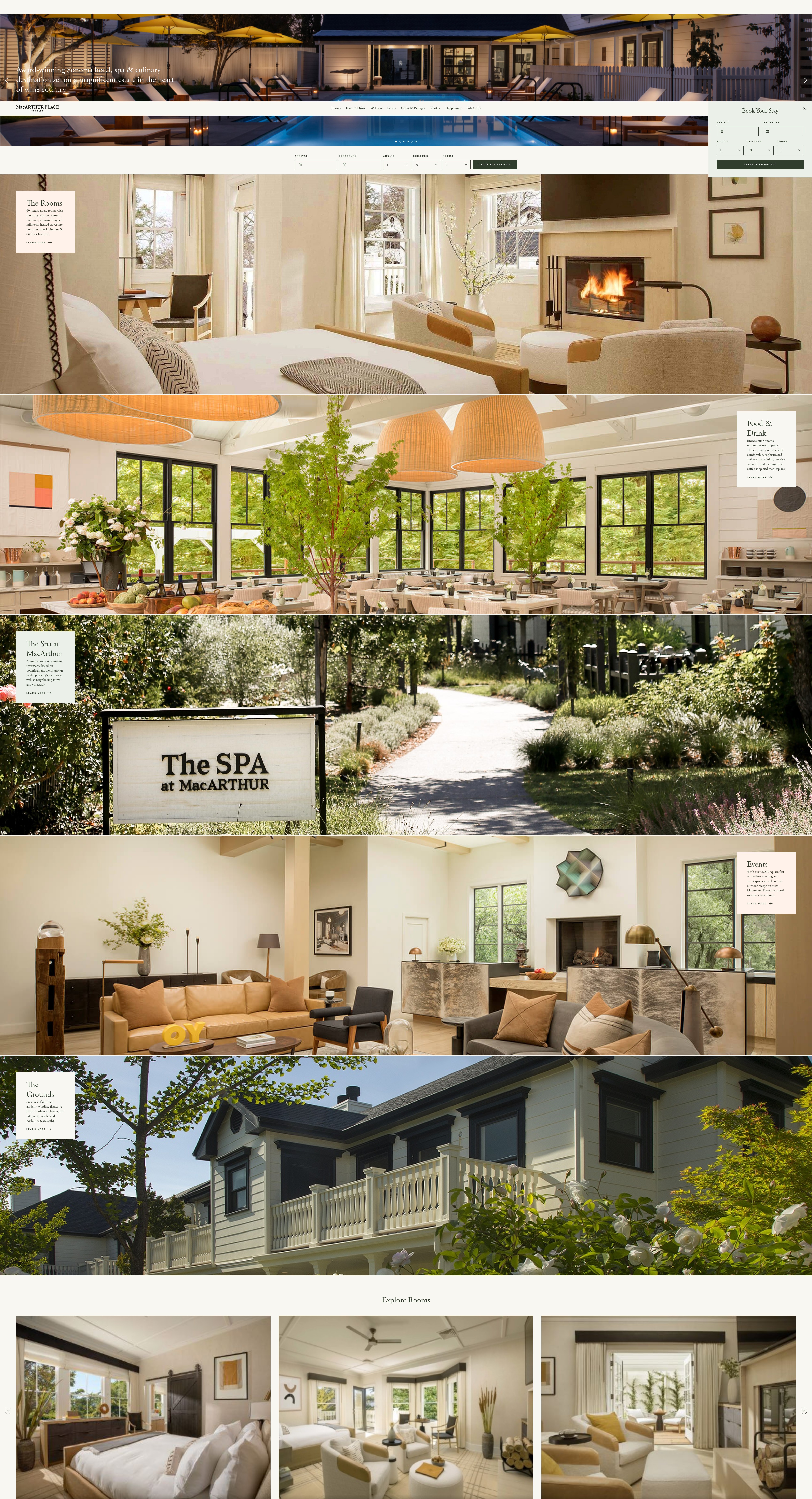 Screenshot of www.macarthurplace.com