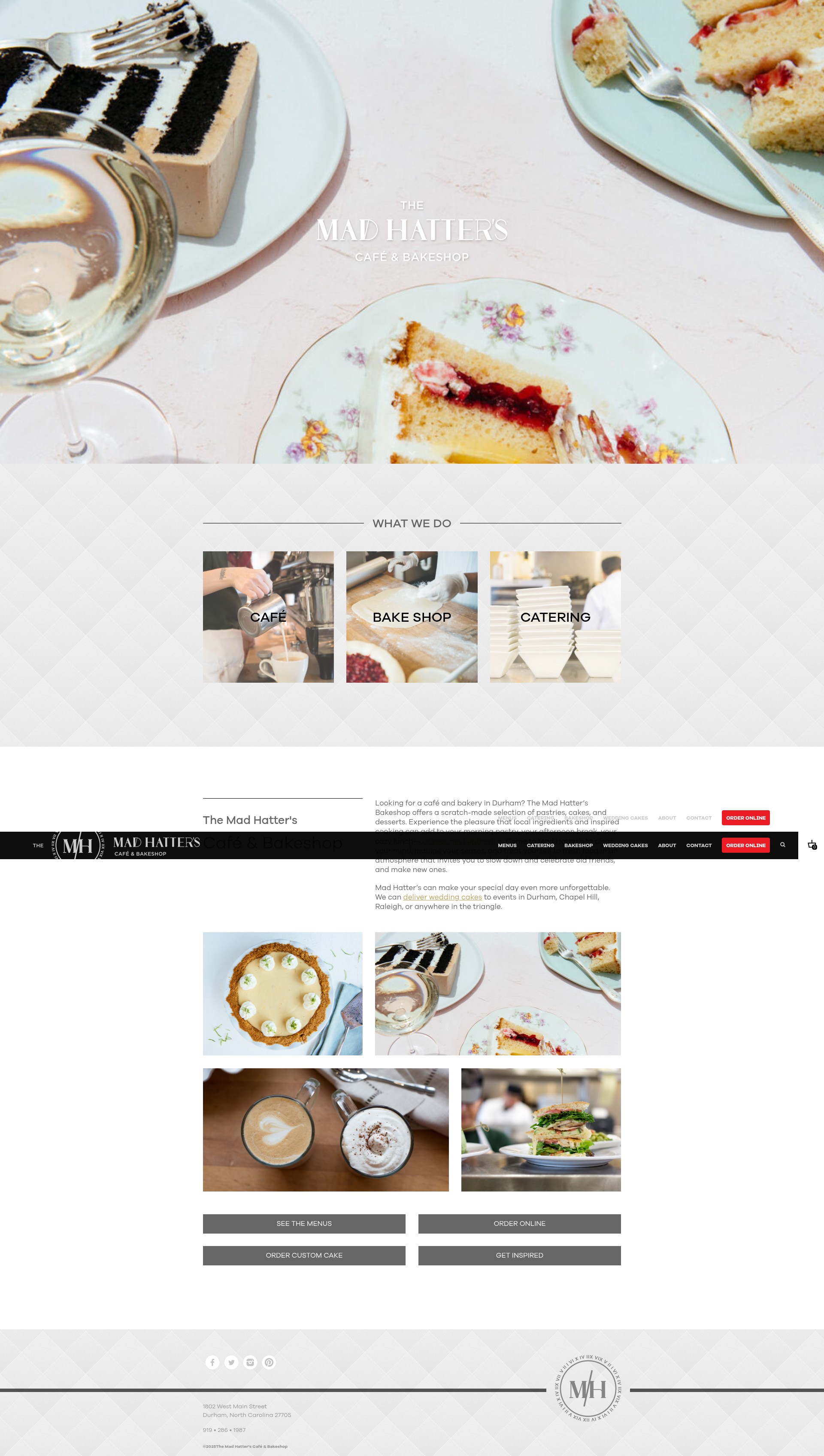 Screenshot of www.madhatterbakeshop.com