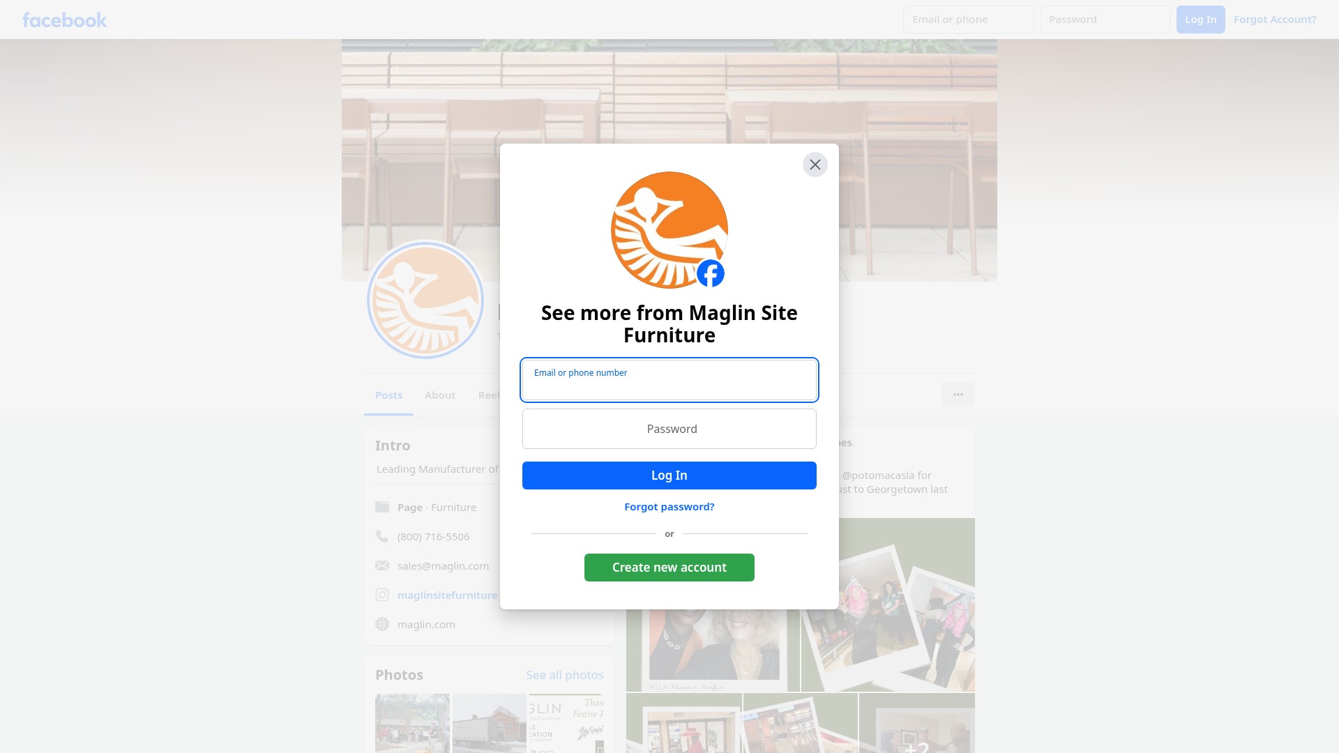 Screenshot of www.maglin.com