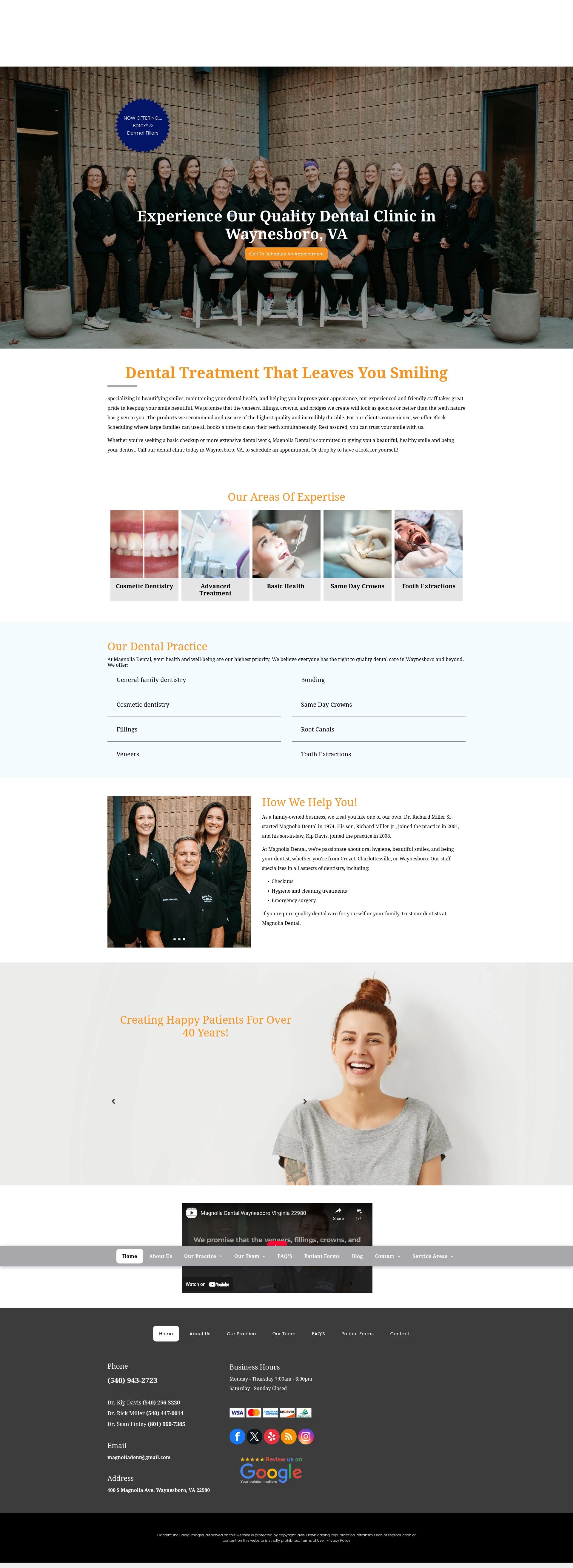 Screenshot of www.magnoliadentalvava.com