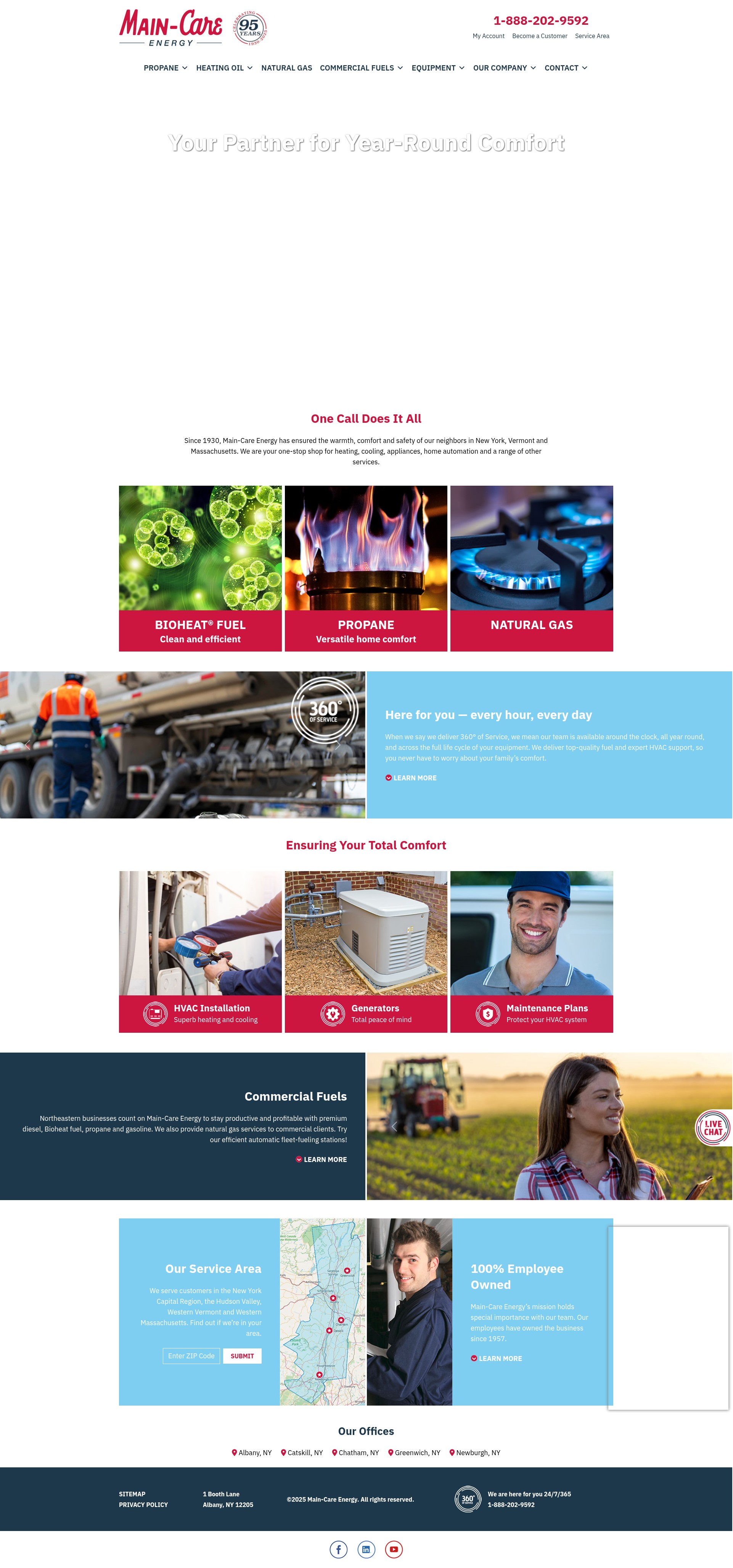 Screenshot of www.maincareenergy.com