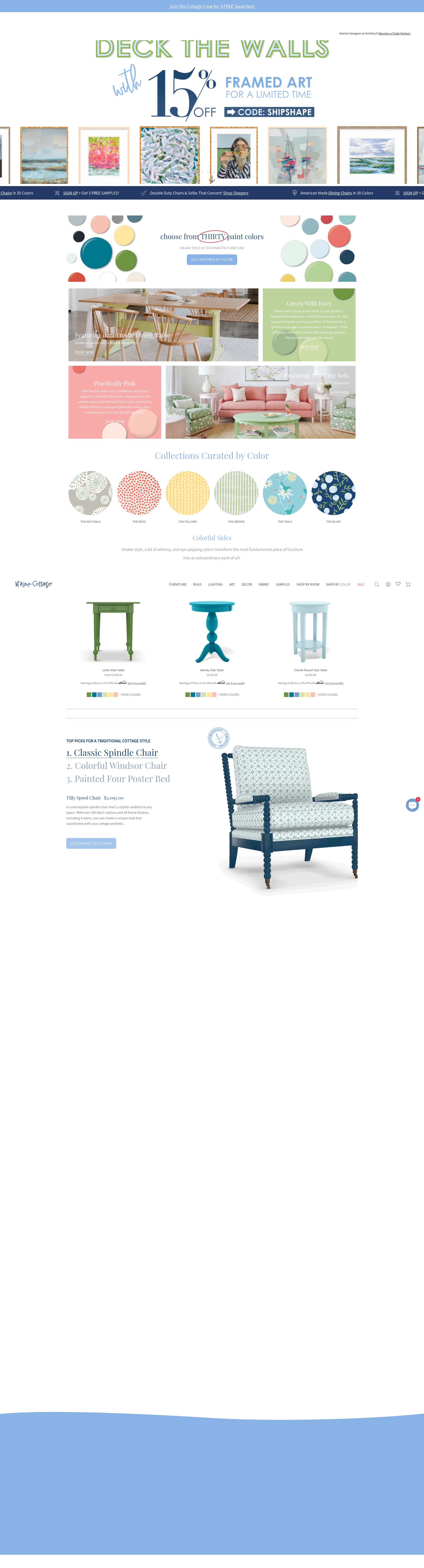 Screenshot of www.mainecottage.com