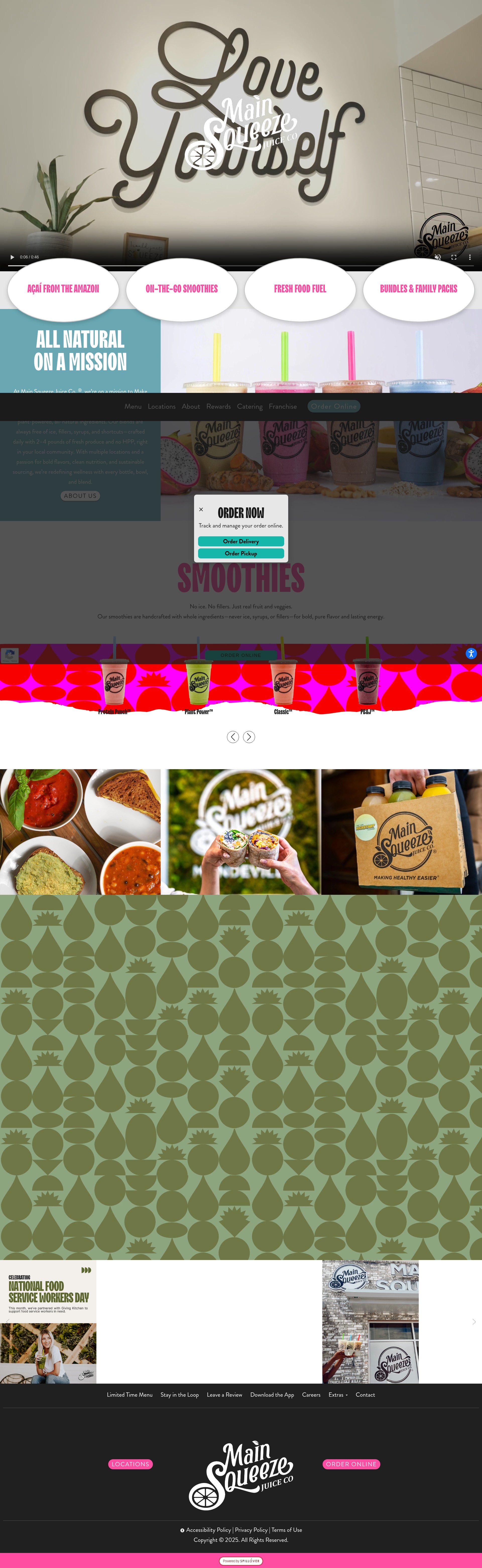 Screenshot of www.mainsqueezejuiceco.com
