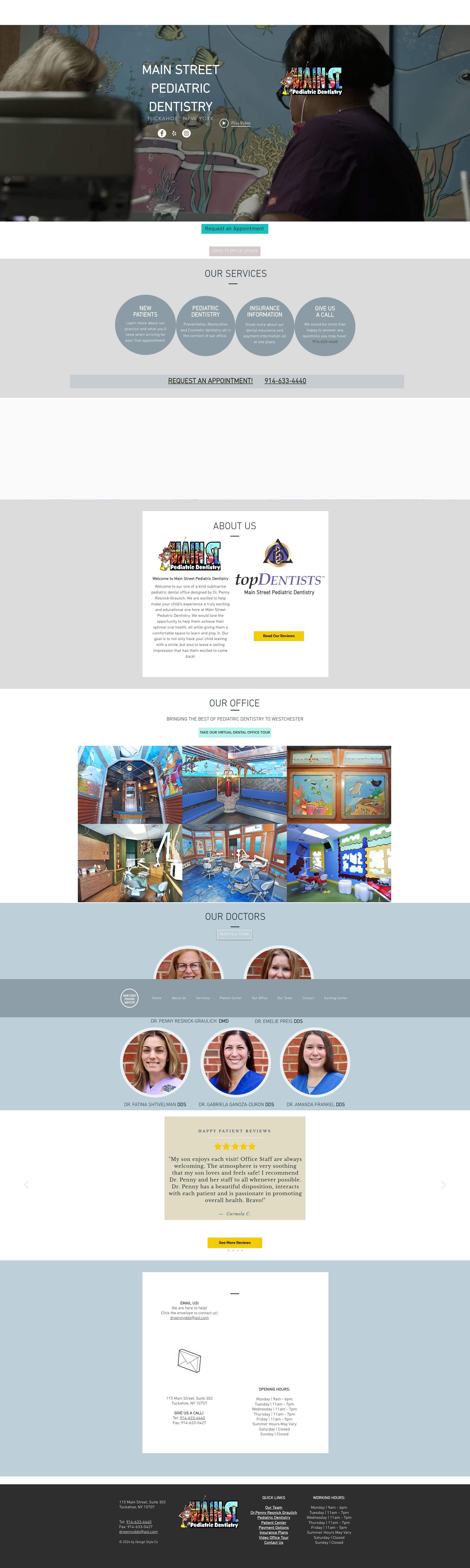 Screenshot of www.mainstreetpediatricdentistry.com