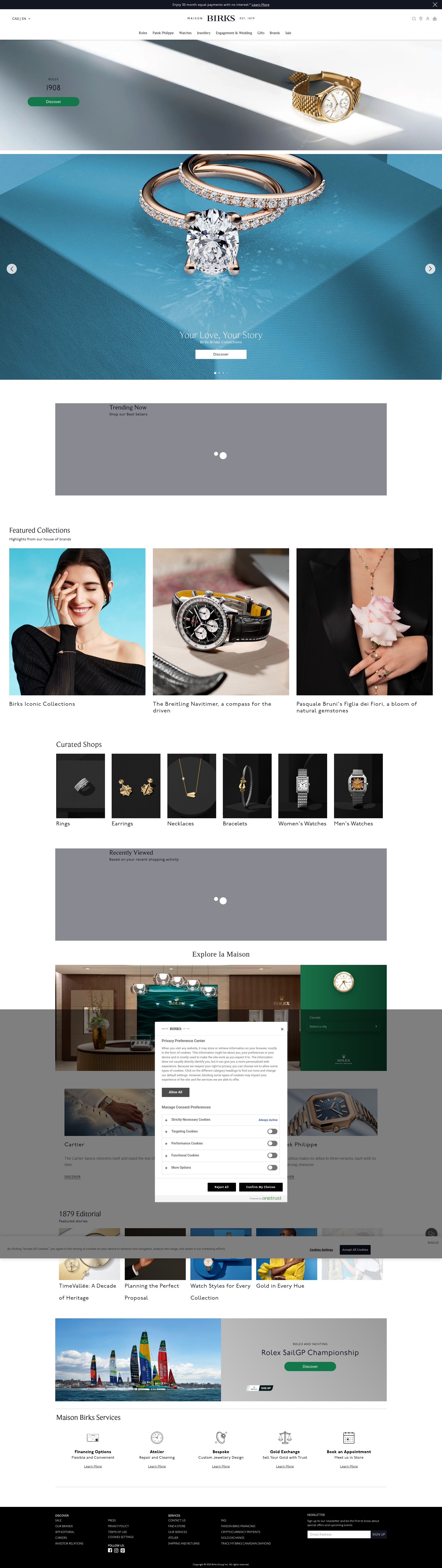 Screenshot of www.maisonbirks.com