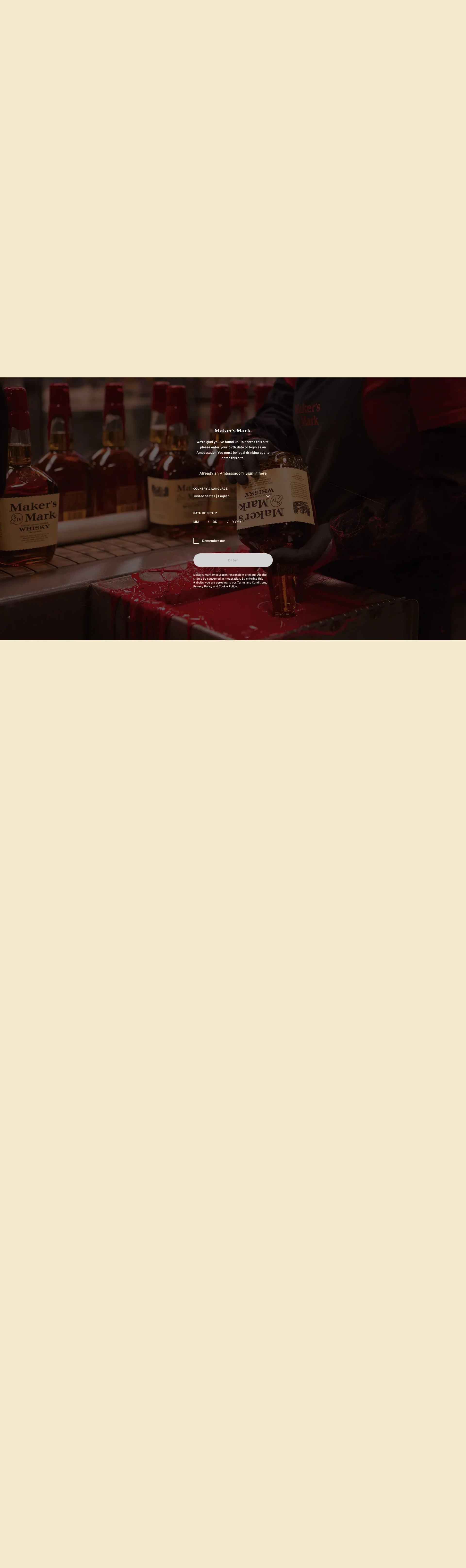 Screenshot of www.makersmark.com