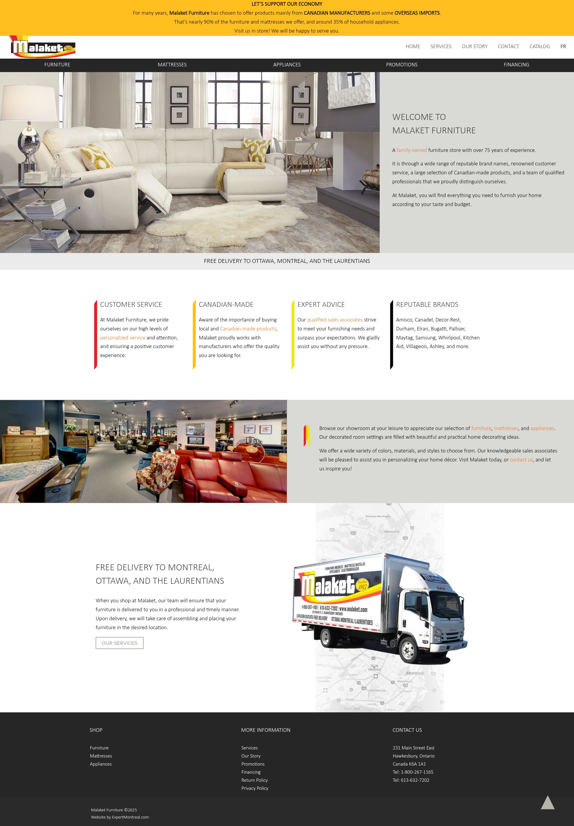 Screenshot of www.malaket.com