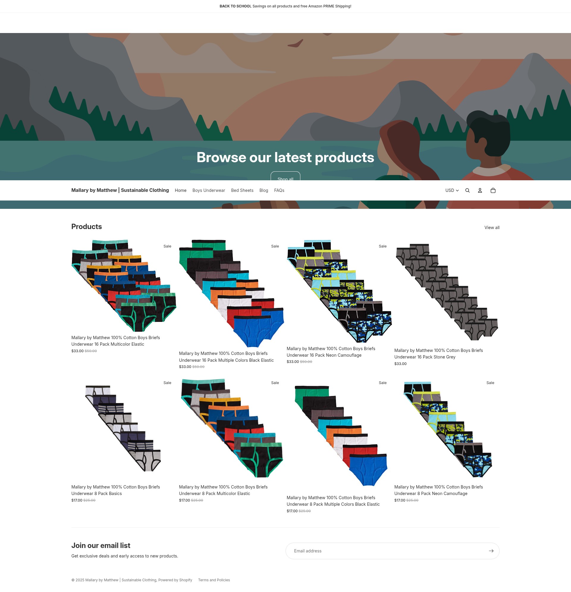 Screenshot of www.mallarybymatthew.com