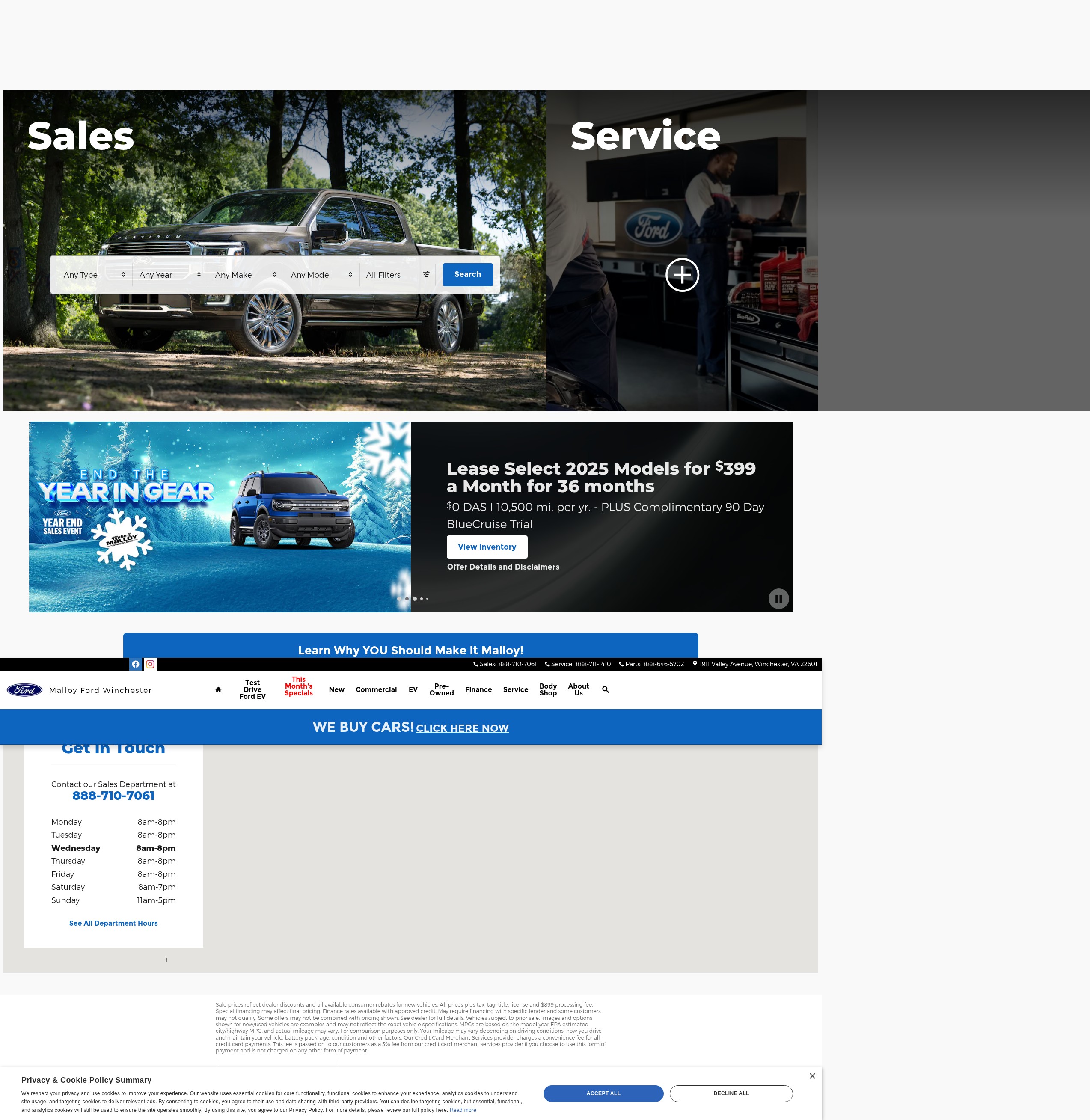 Screenshot of www.malloyford.com