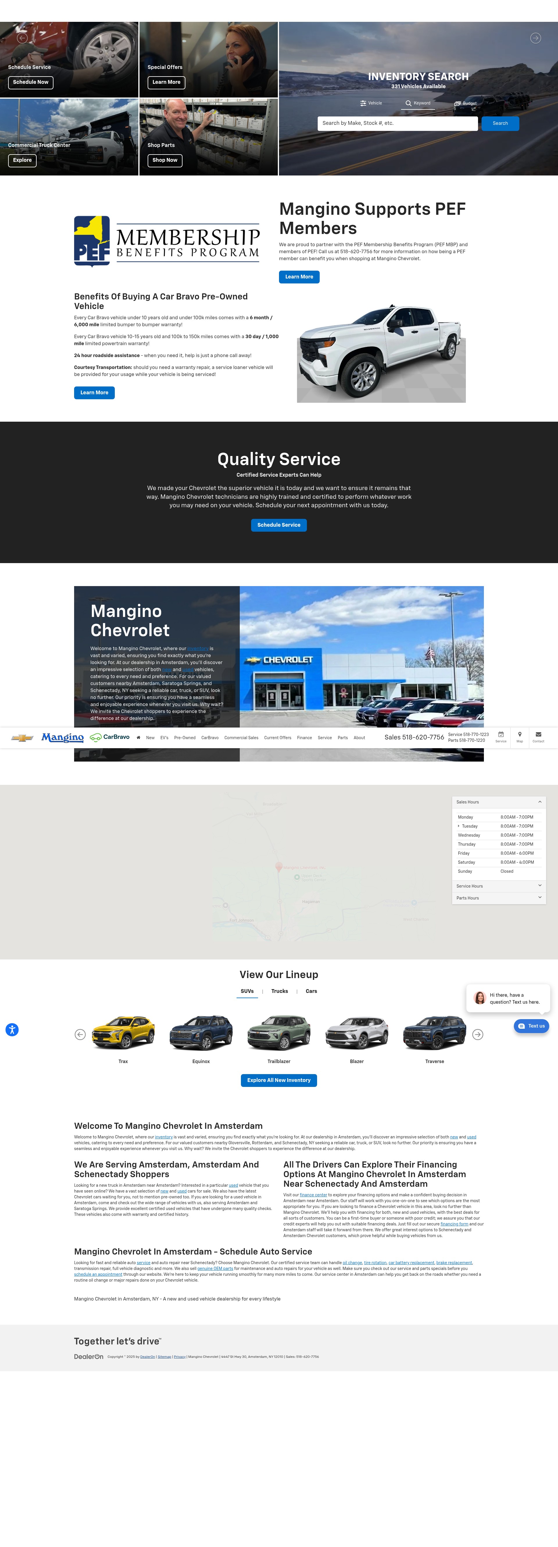 Screenshot of www.manginochevy.com