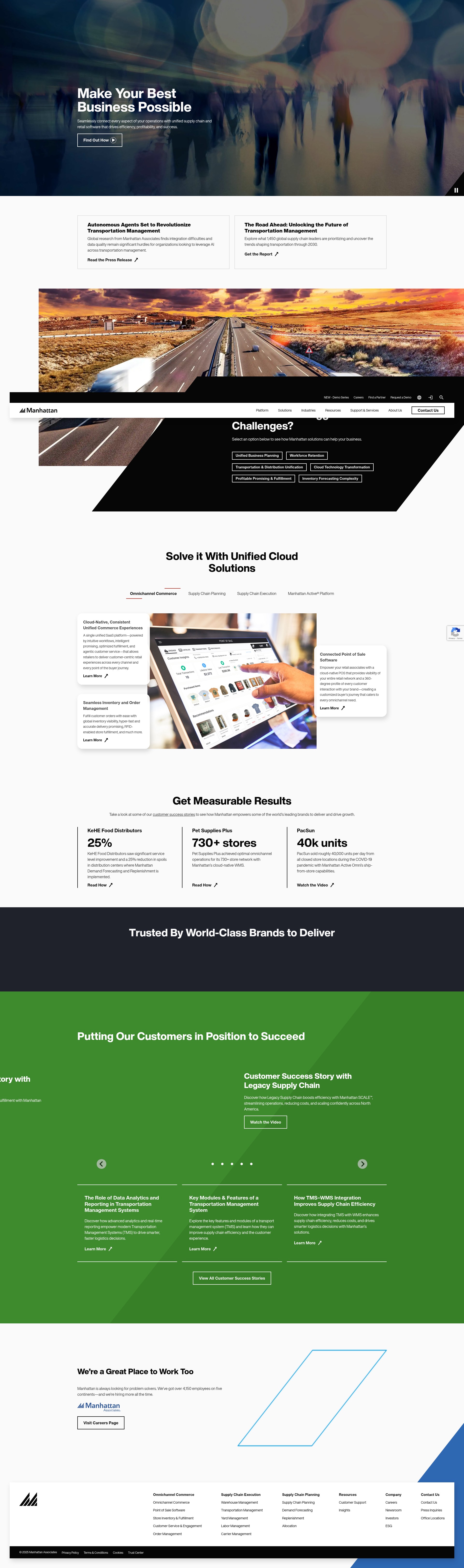 Screenshot of www.manh.com