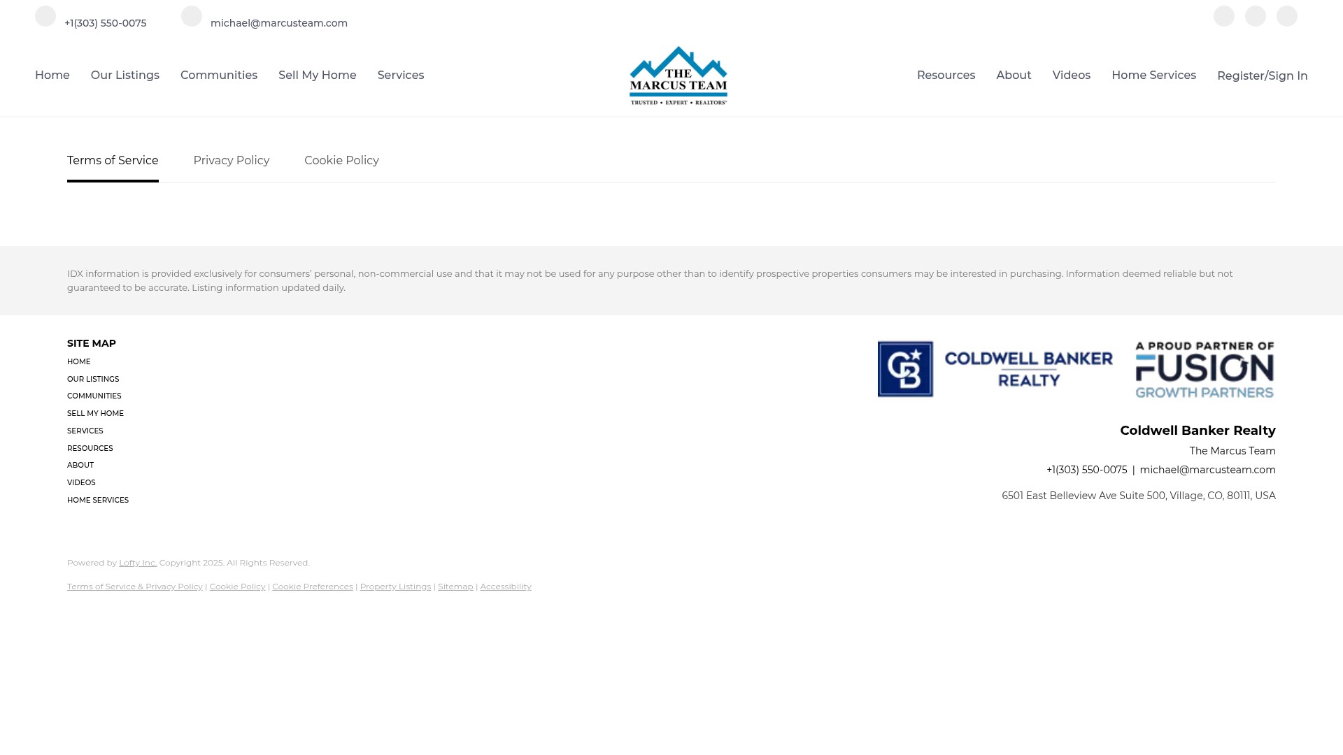 Screenshot of www.marcusteam.com