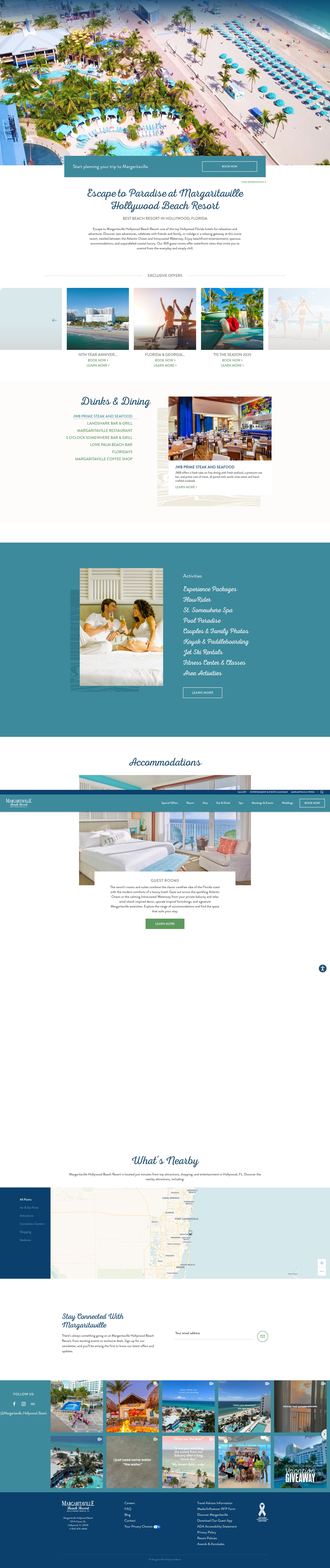 Screenshot of www.margaritavillehollywoodbeachresort.com