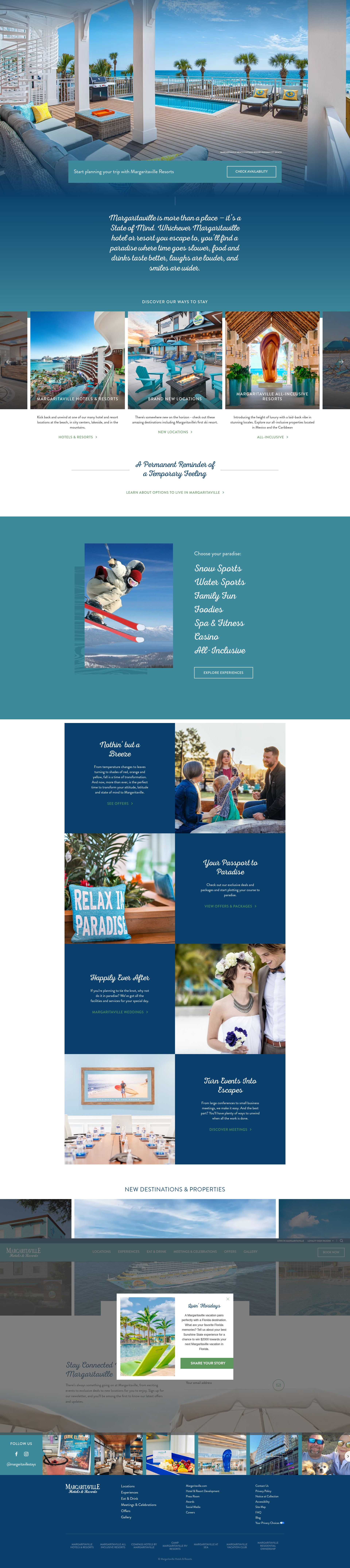 Screenshot of www.margaritavilleresorts.com