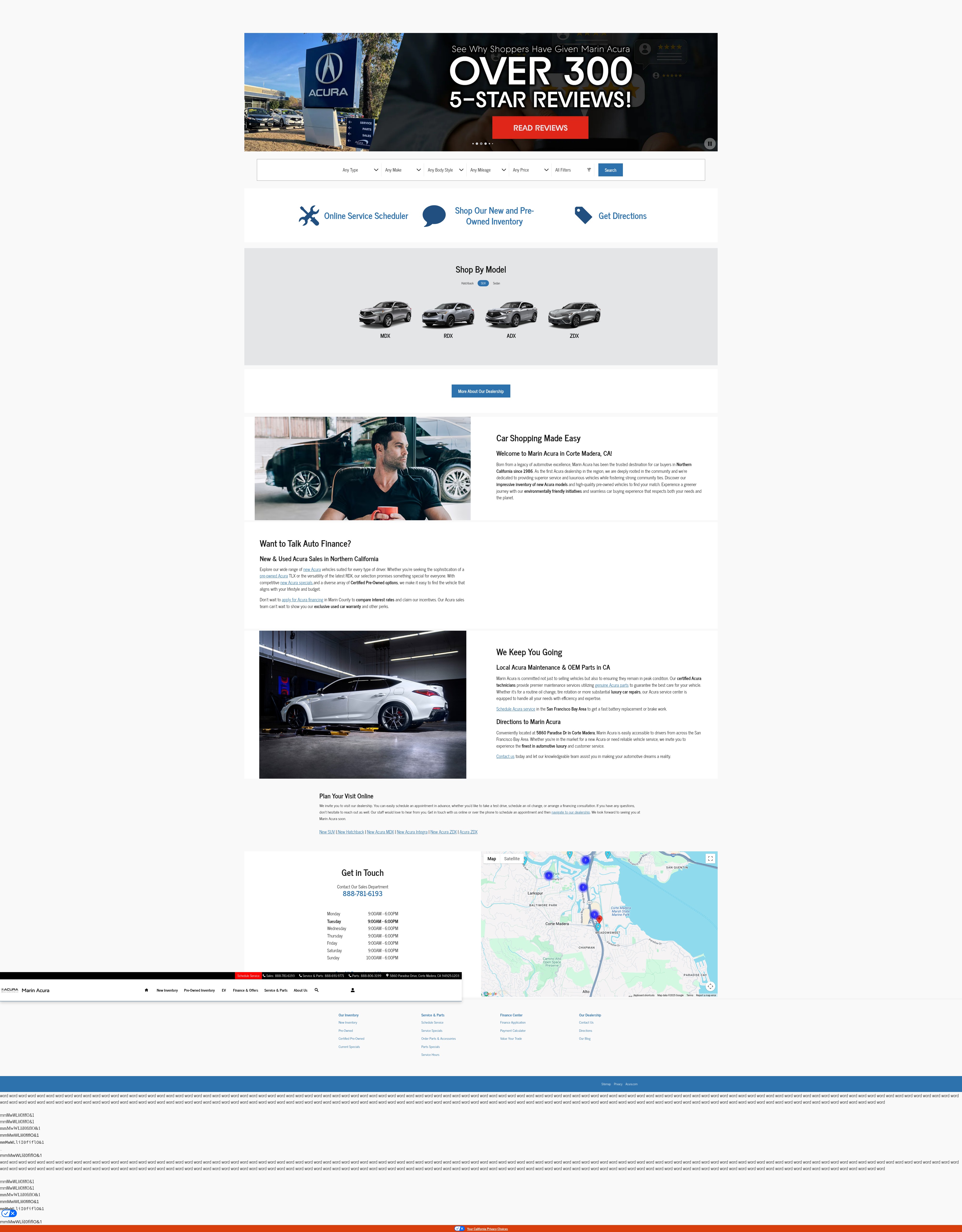 Screenshot of www.marinacura.com