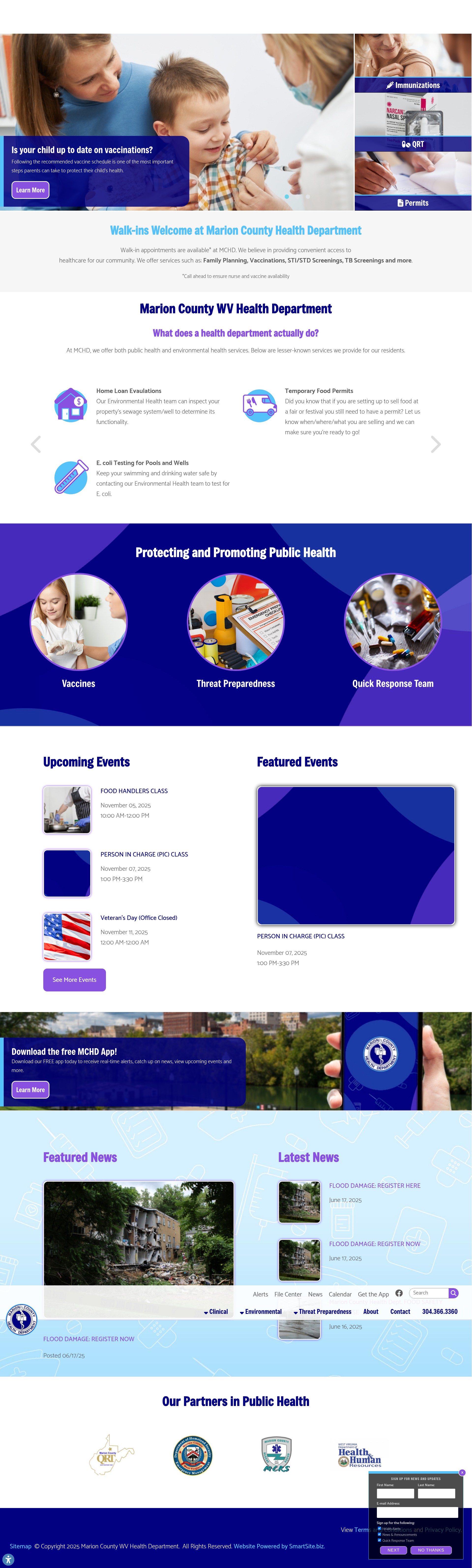 Screenshot of www.marionlhdwv.org