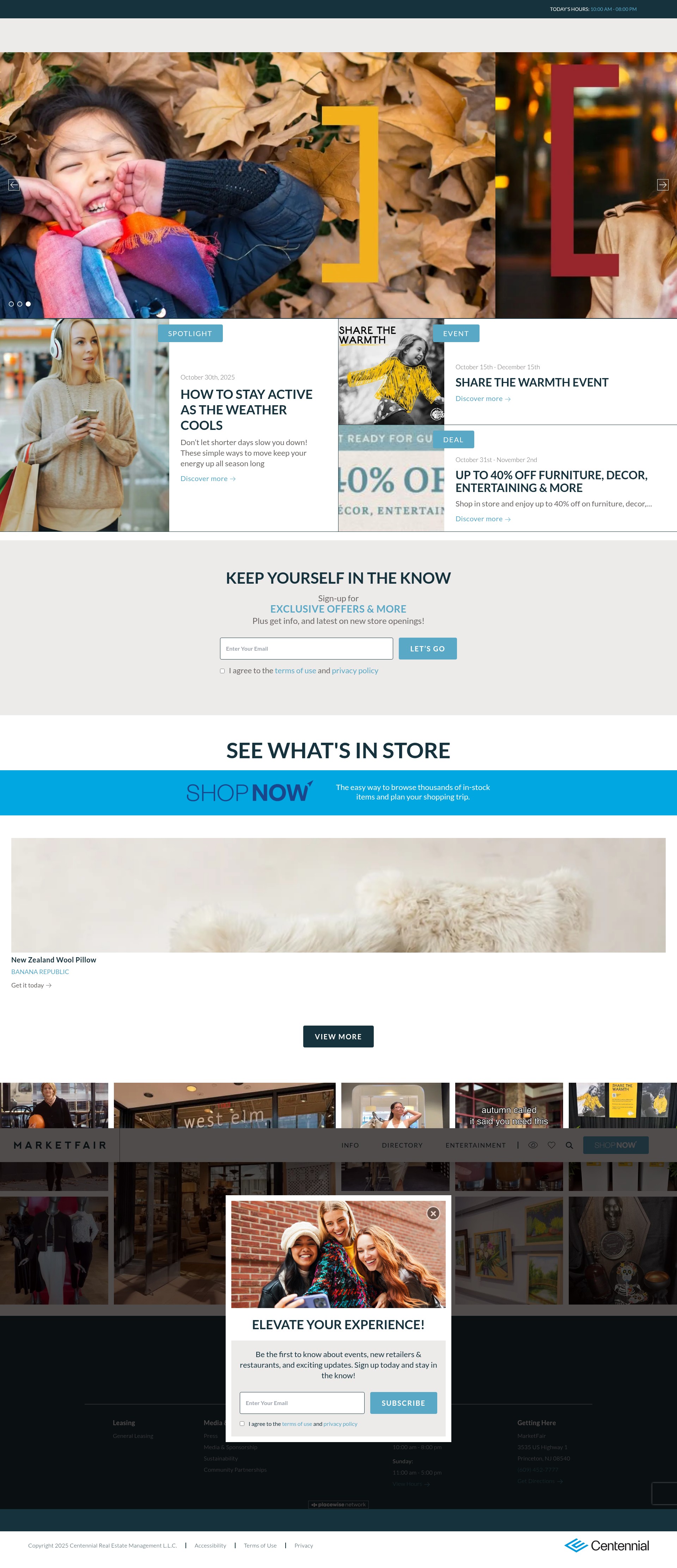 Screenshot of www.marketfairshoppes.com