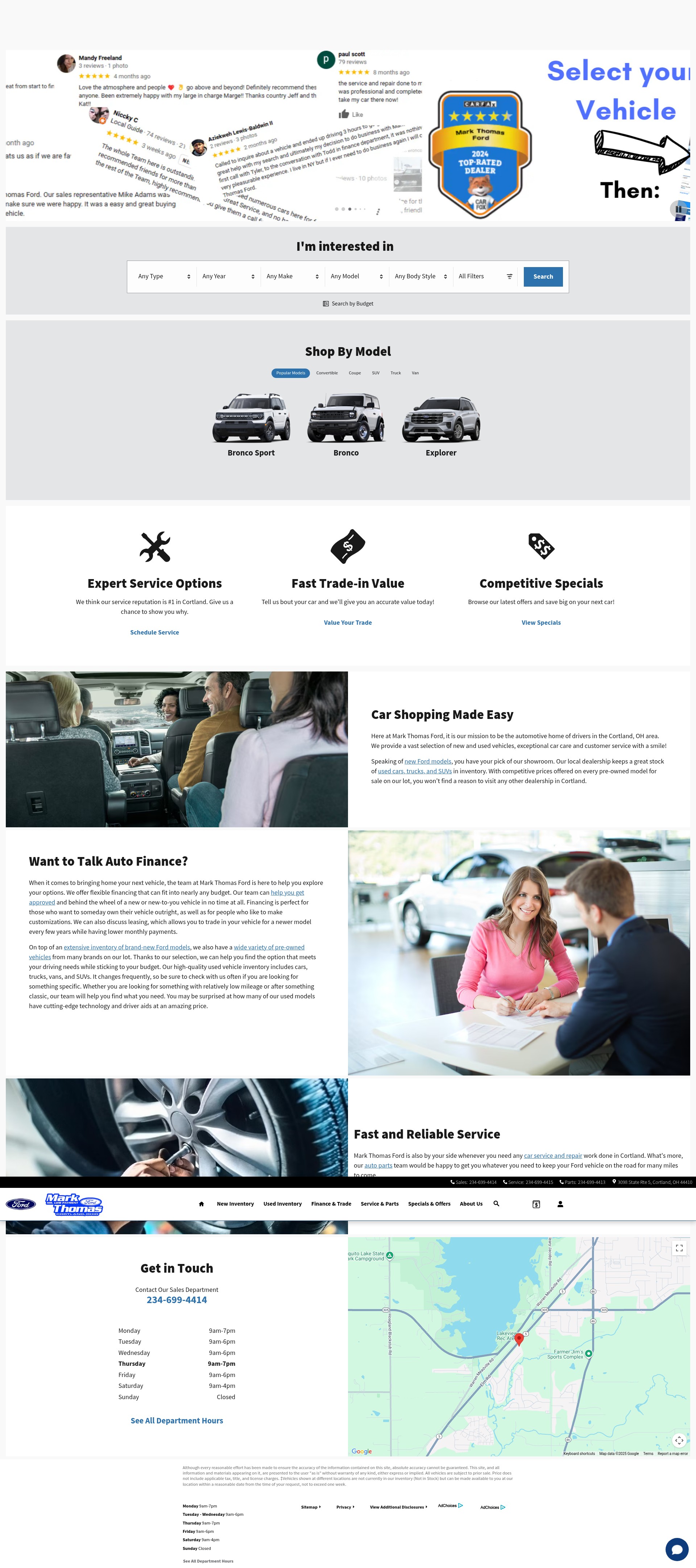 Screenshot of www.markthomasford.net